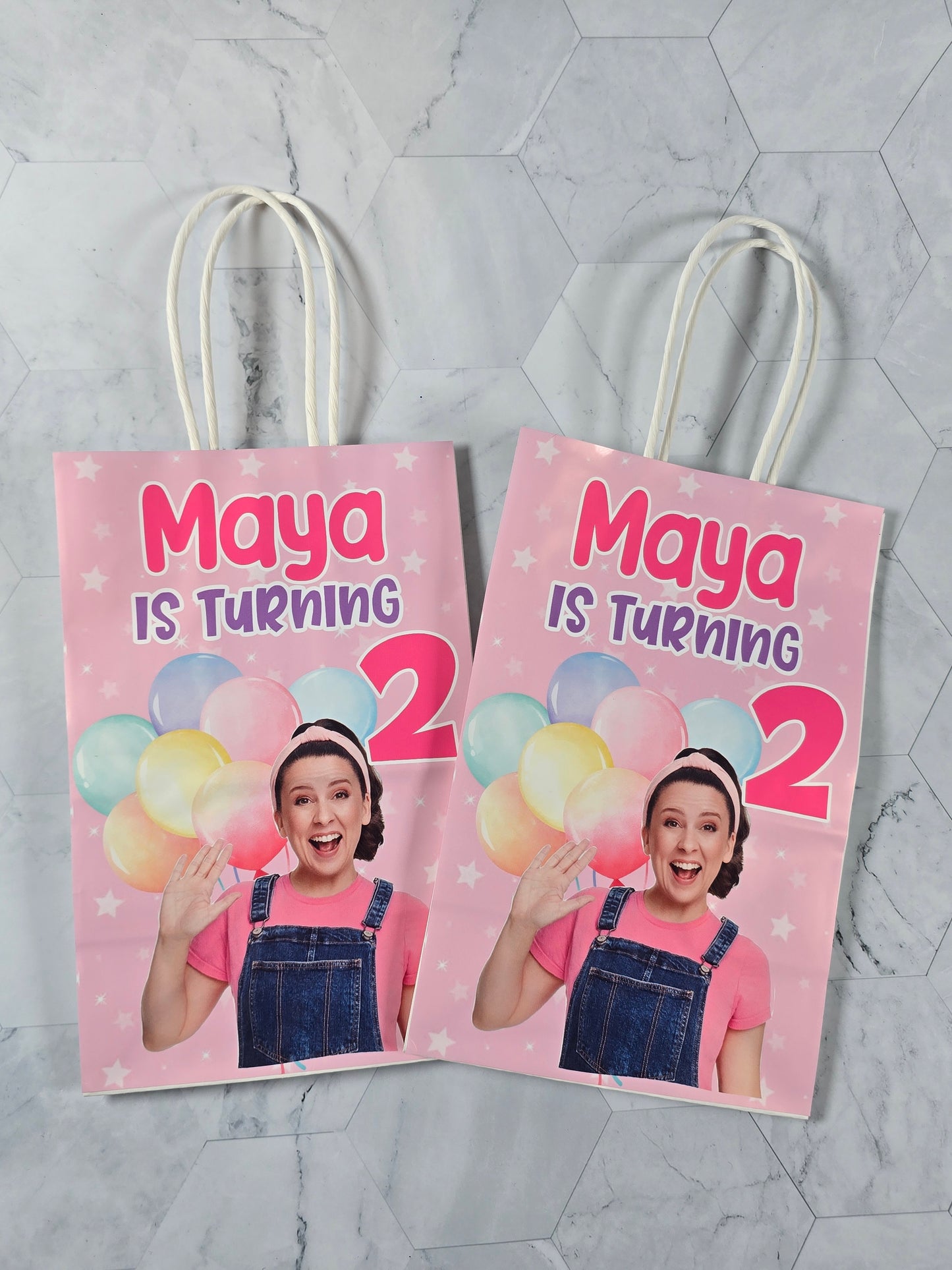 Ms Rachel Goodie bags, Ms Rachel gody bags, Ms Rachel party theme