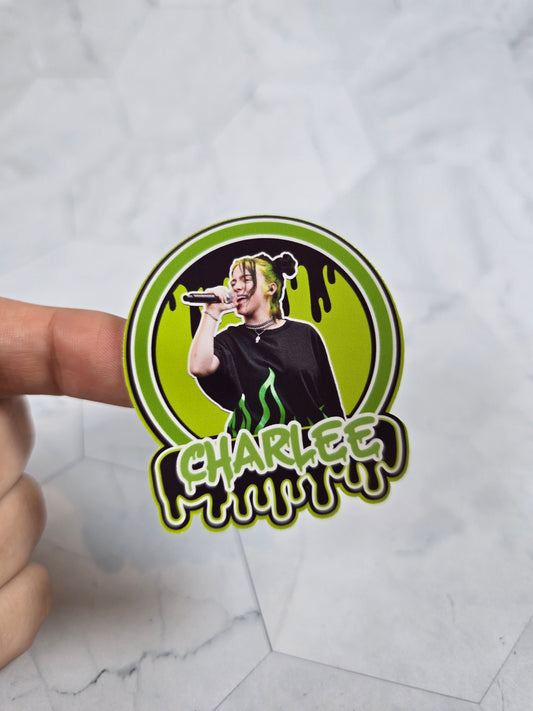 Billie Eilish Stickers for cups,Billie Eilish waterproof stickers
