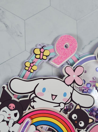 Cinnamoroll Cake topper, Cinnamoroll and friends topper,Cinnamoroll party theme, Sanrio birthday