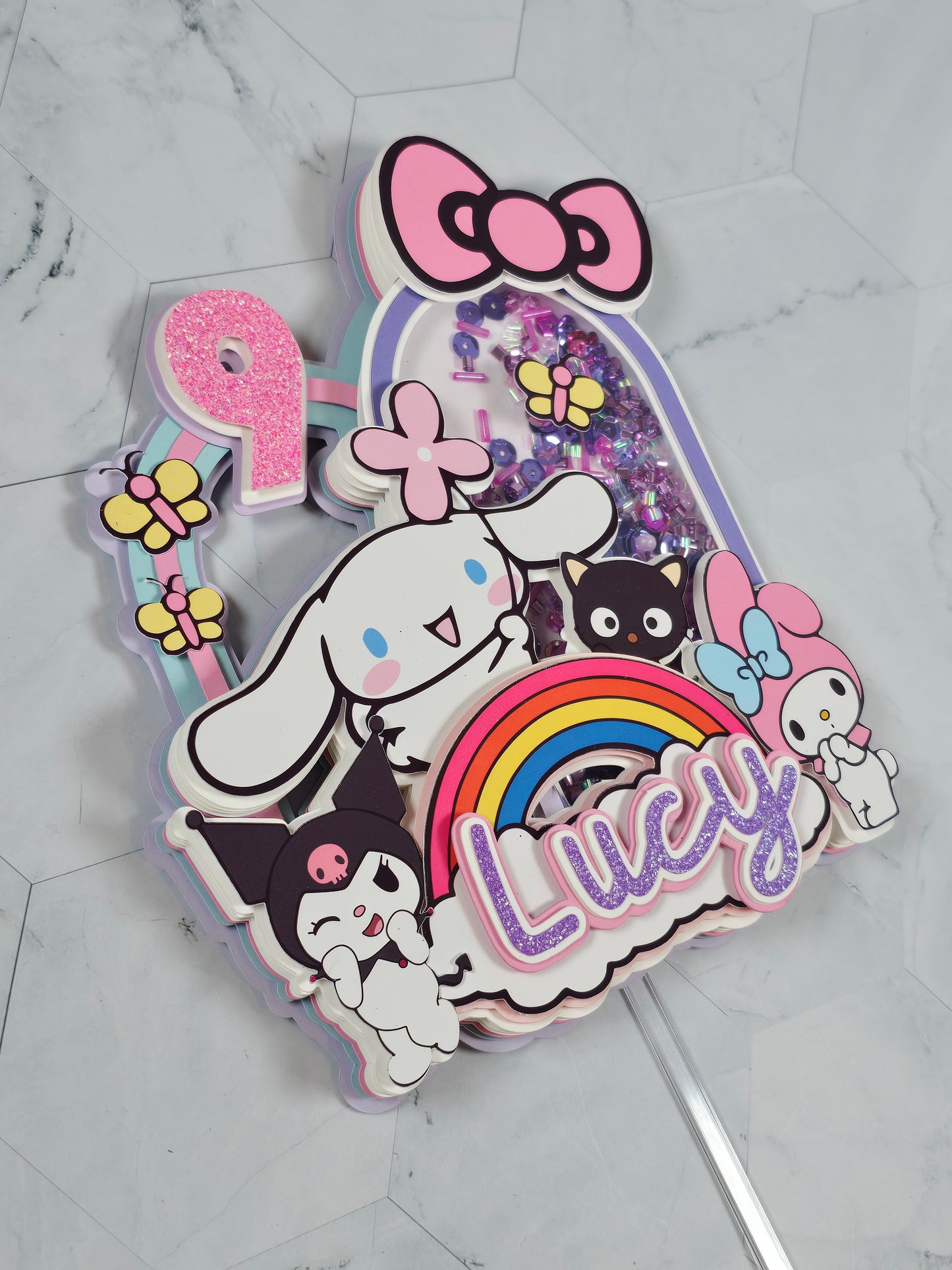 Cinnamoroll Cake topper, Cinnamoroll and friends topper,Cinnamoroll party theme, Sanrio birthday