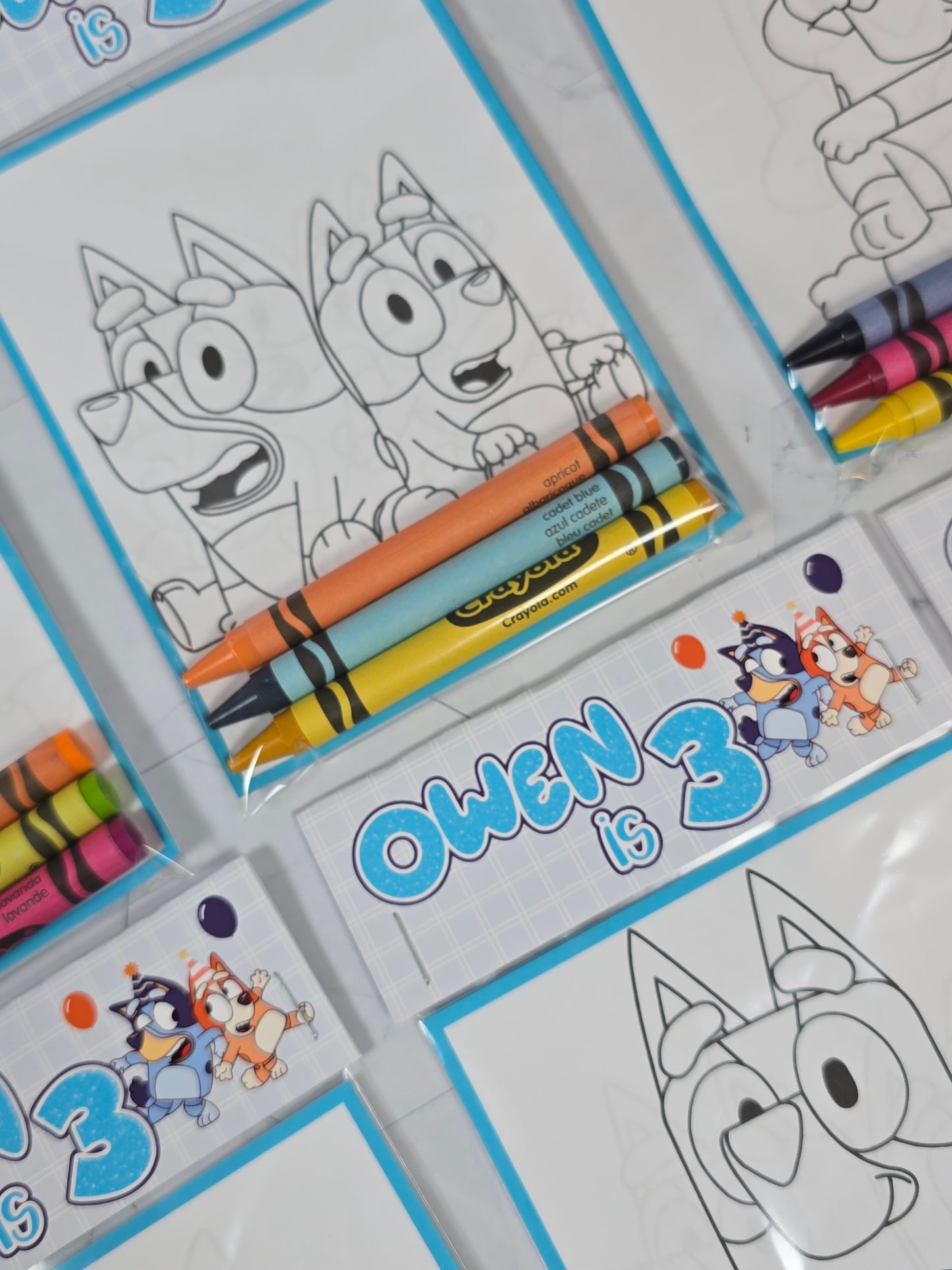 Bluey Coloring books, Bluey party favors, Bluey birthday