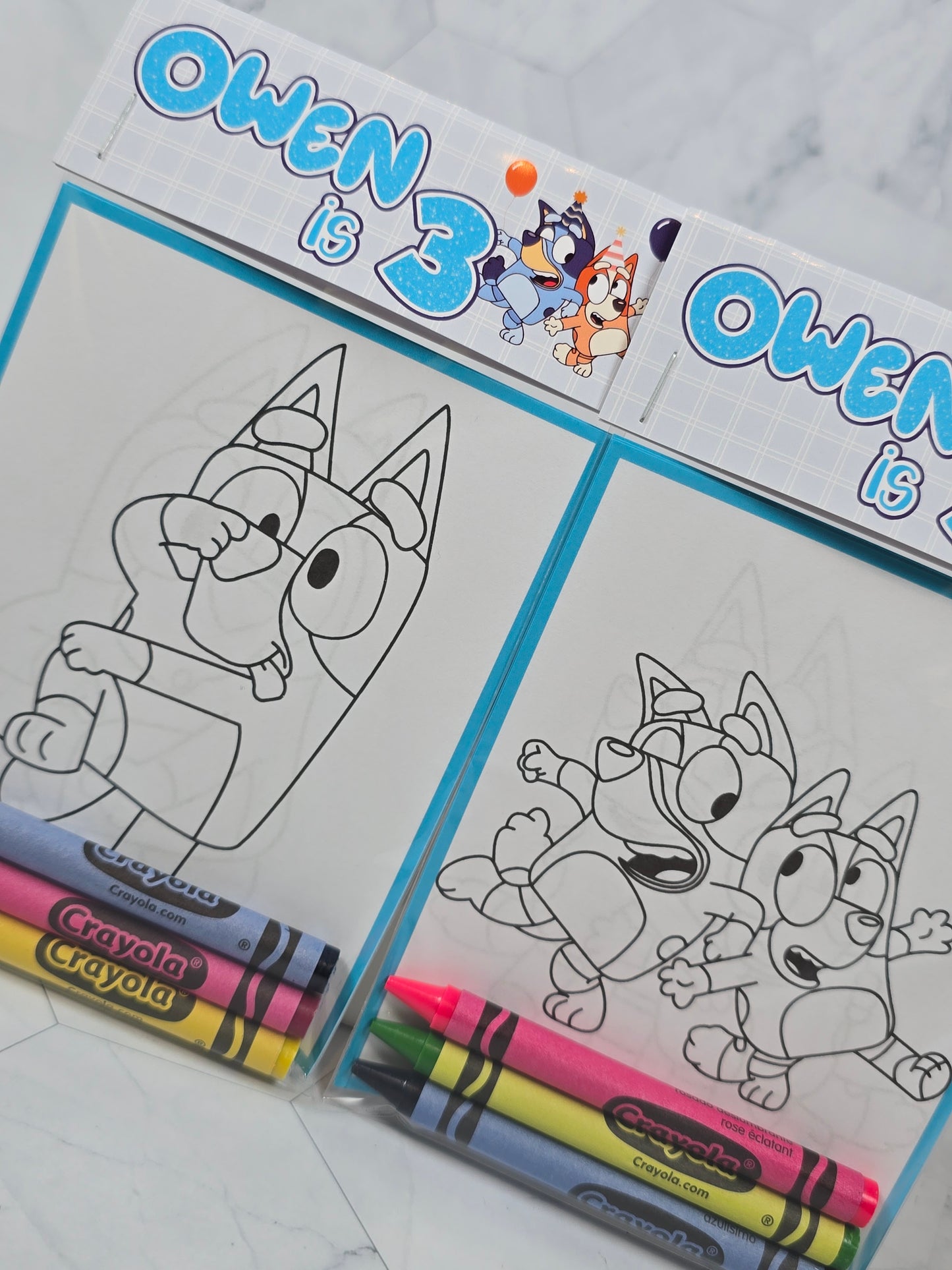 Bluey Coloring books, Bluey party favors, Bluey birthday