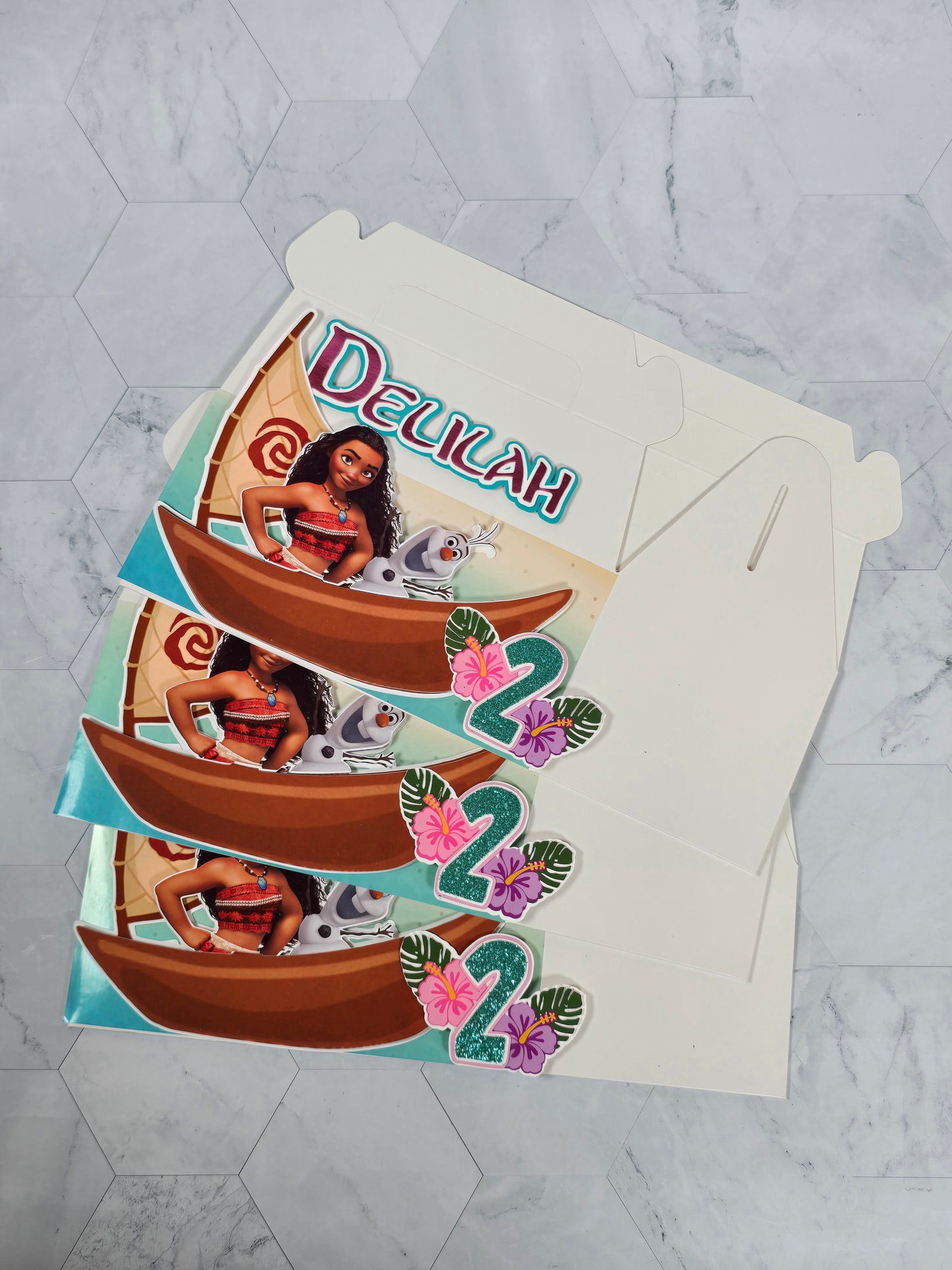 Vaiana Gable boxes, Vaiana party favors , Vaiana birthday