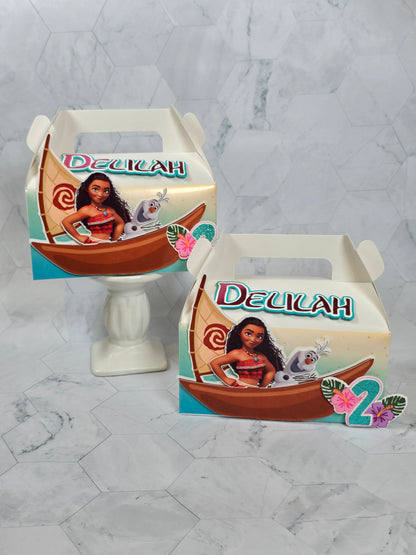 Vaiana Gable boxes, Vaiana party favors , Vaiana birthday