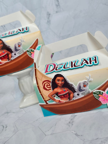 Vaiana Gable boxes, Vaiana party favors , Vaiana birthday