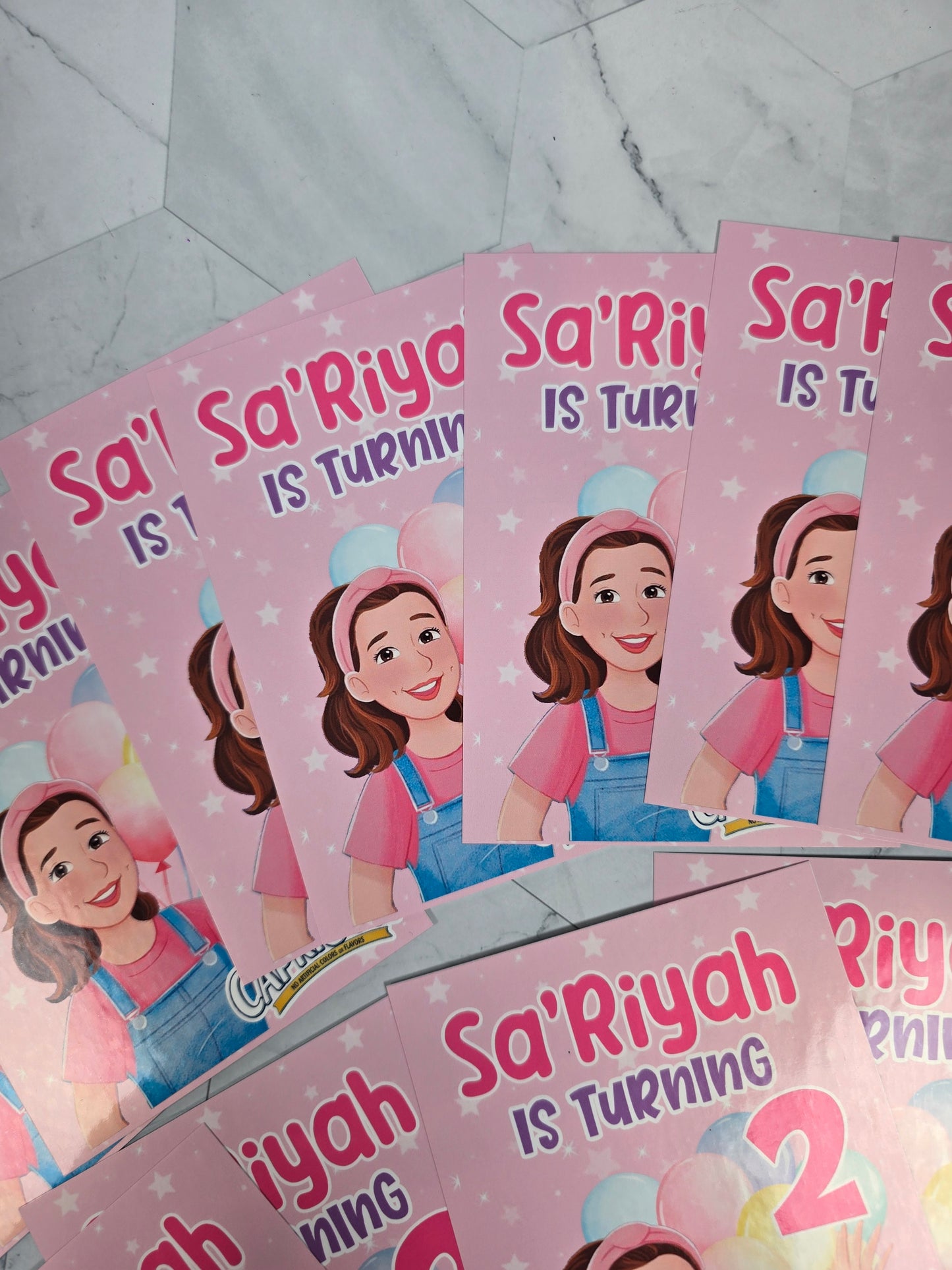 Ms Rachel capri Sun Labels, Ms Rachel waterproof labels, Ms Rachel juice labels
