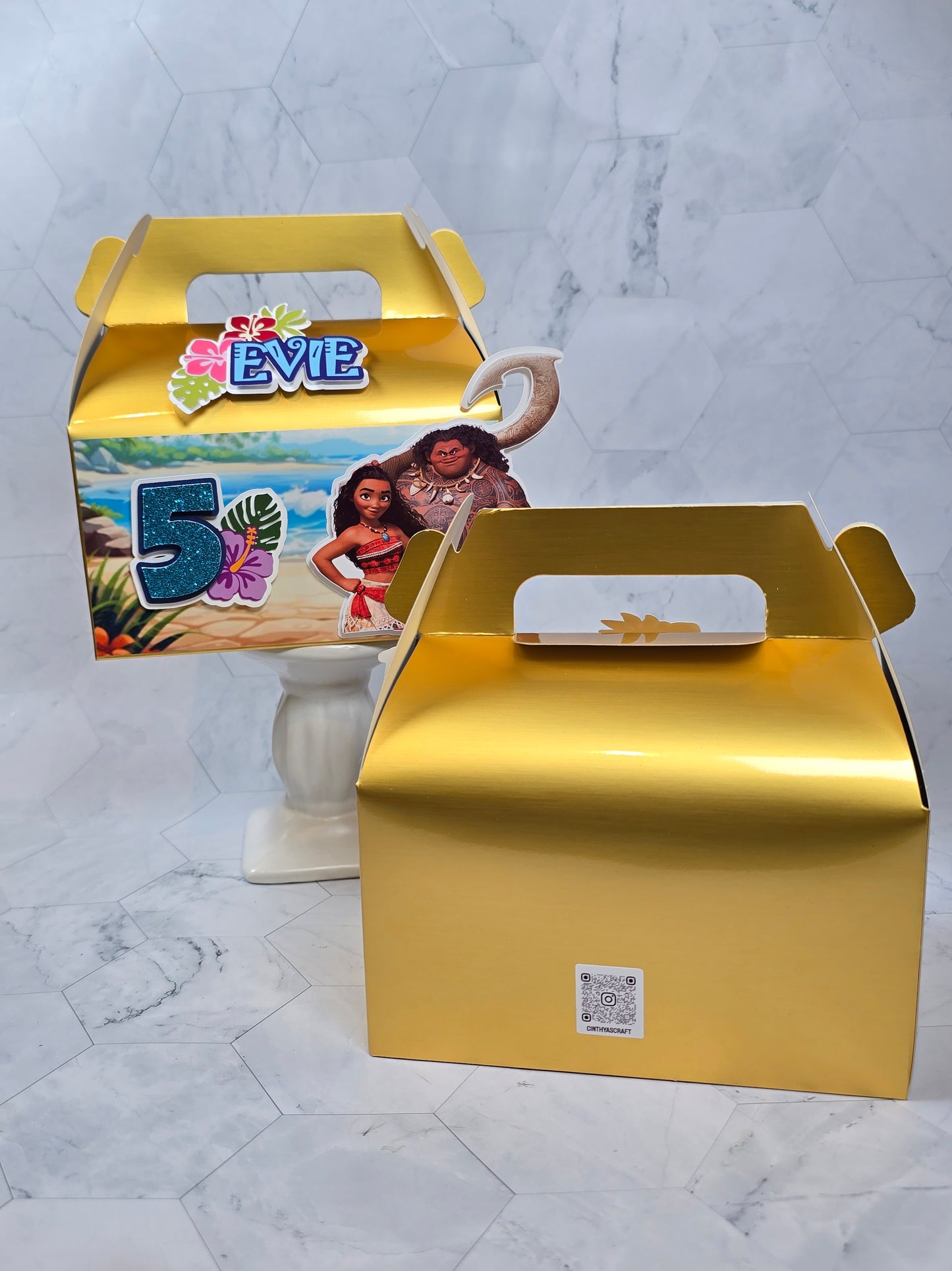 Vaiana Gable boxes, Vaiana party favors , Vaiana birthday