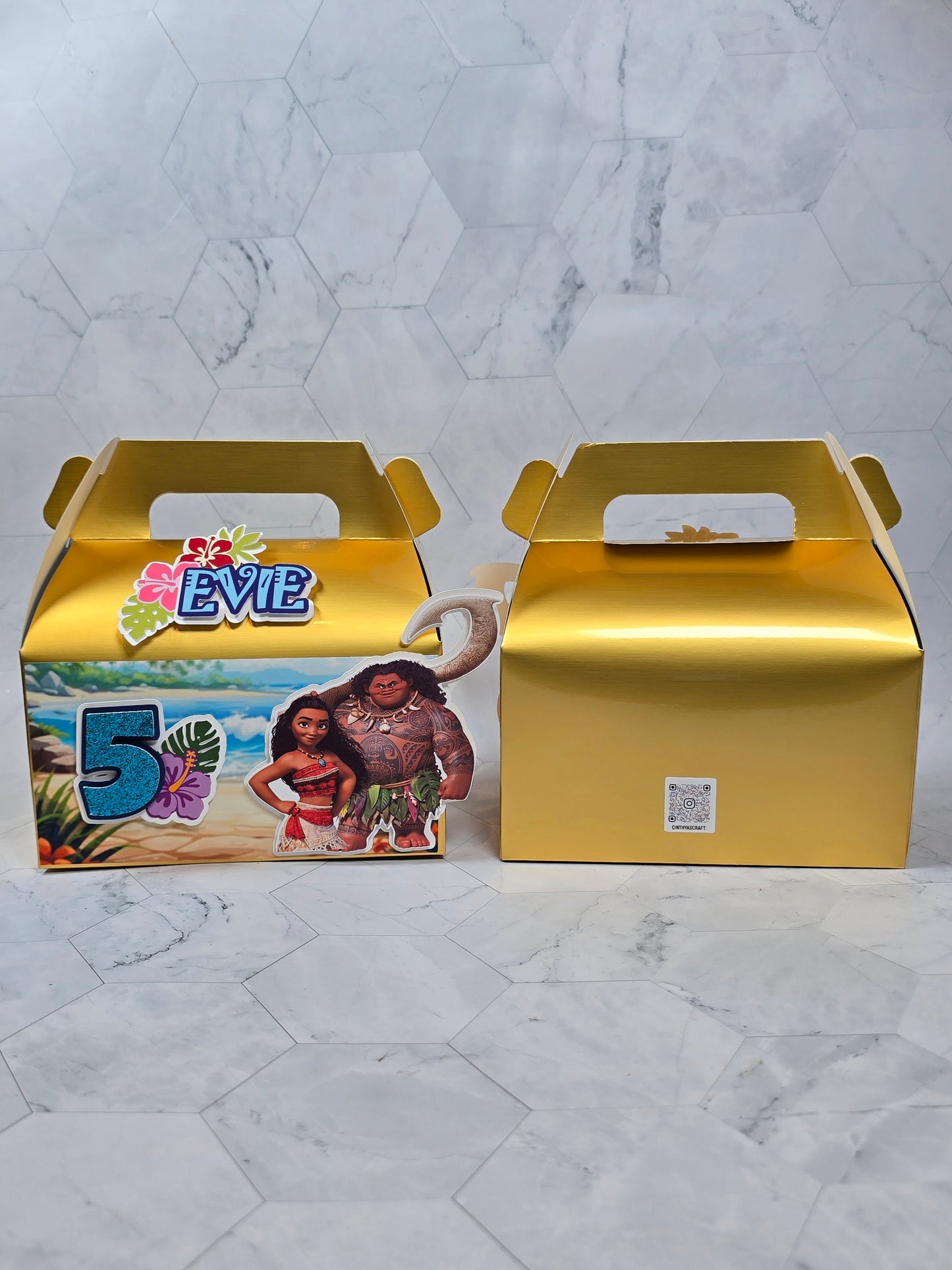 Vaiana Gable boxes, Vaiana party favors , Vaiana birthday