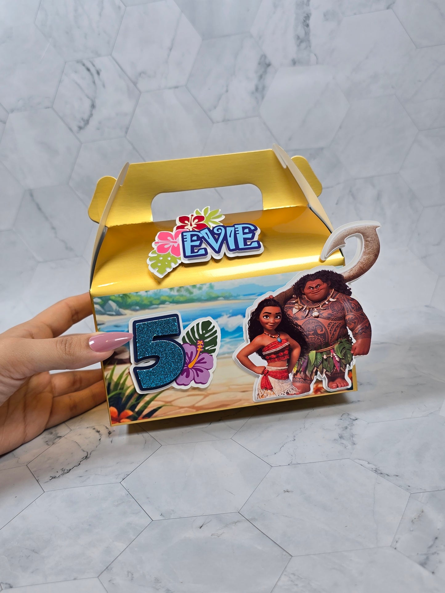 Vaiana Gable boxes, Vaiana party favors , Vaiana birthday