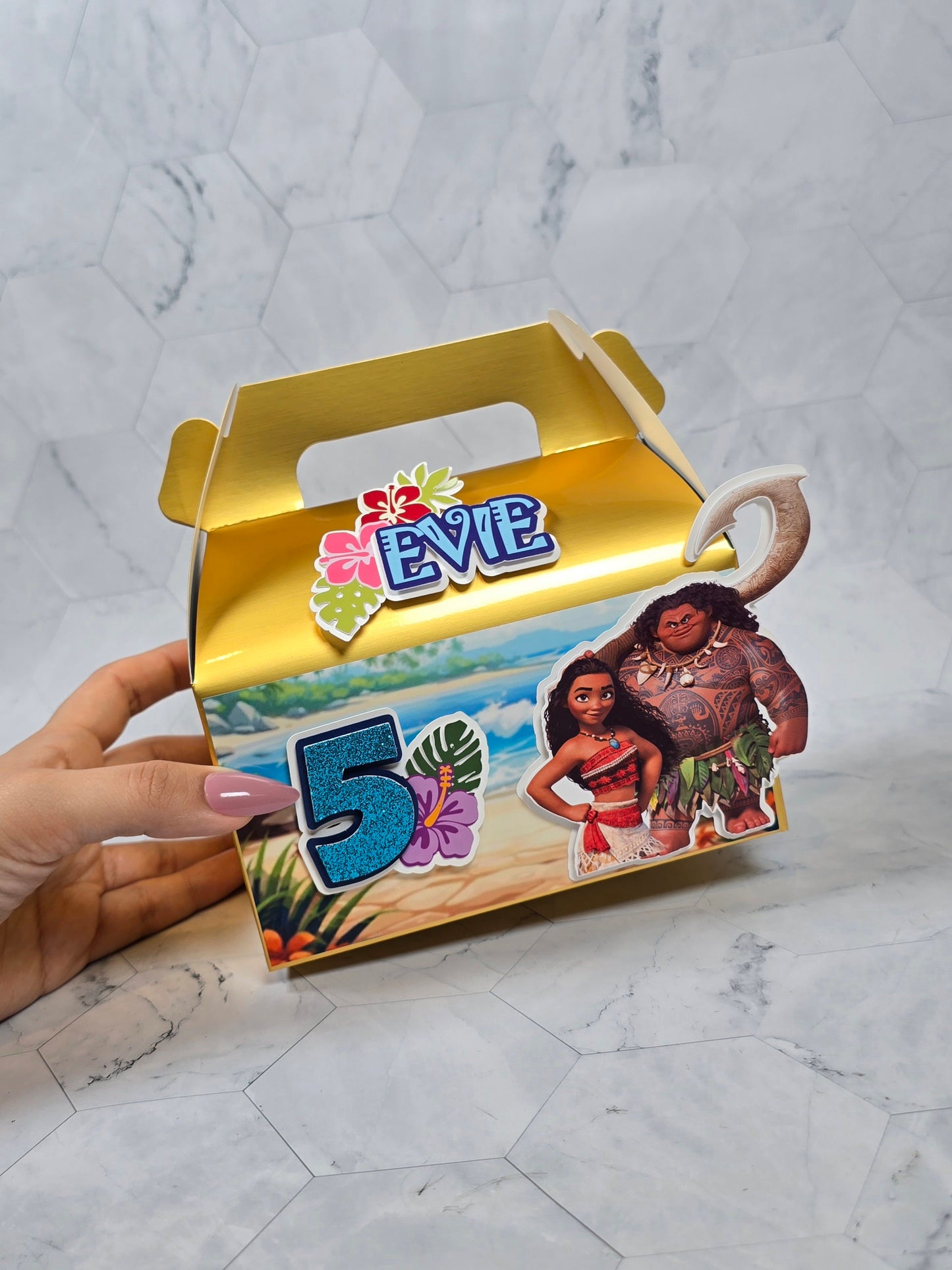 Vaiana Gable boxes, Vaiana party favors , Vaiana birthday