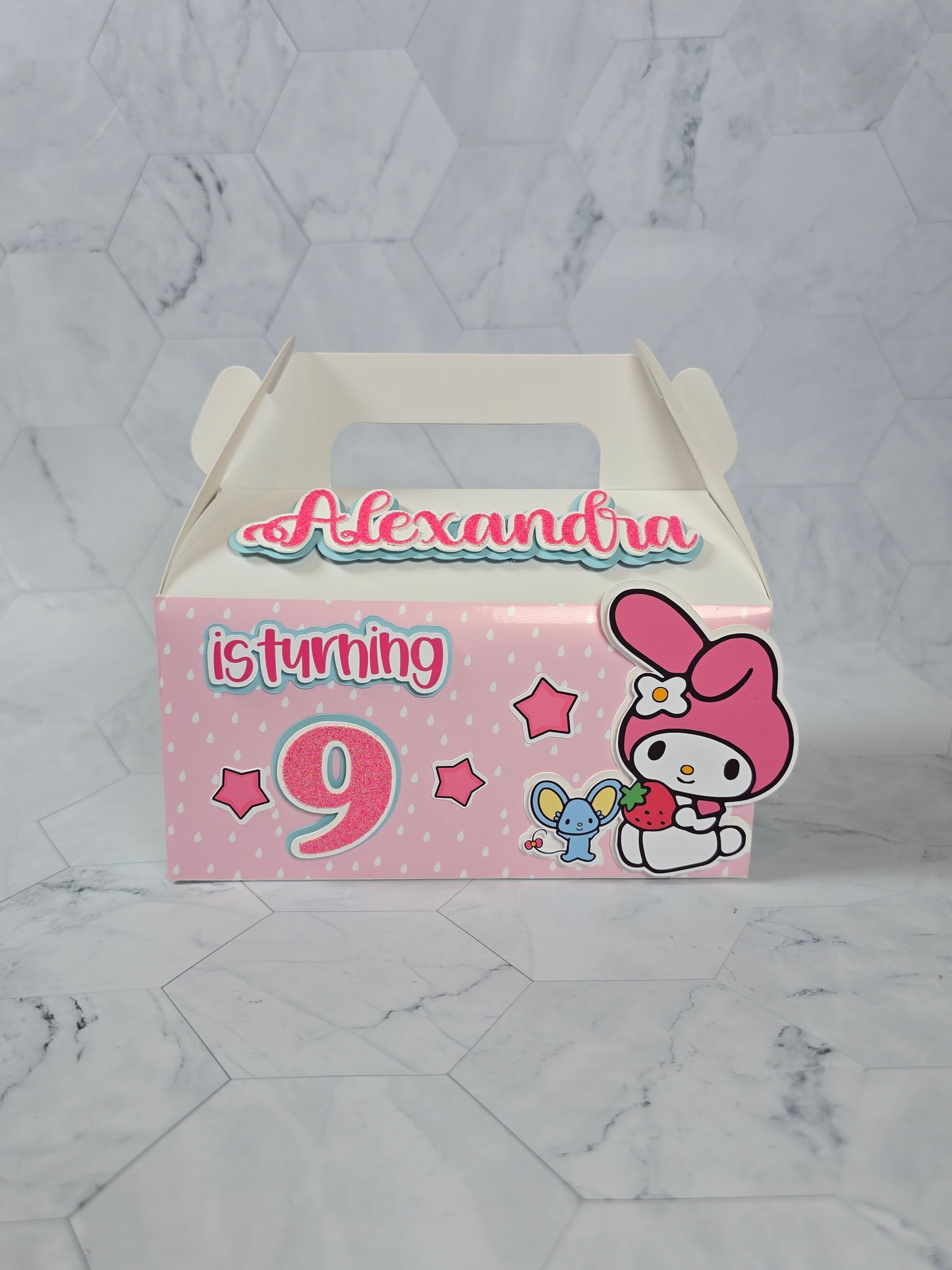 My Melody Gable boxes, My Melody party favors , My Melody birthday
