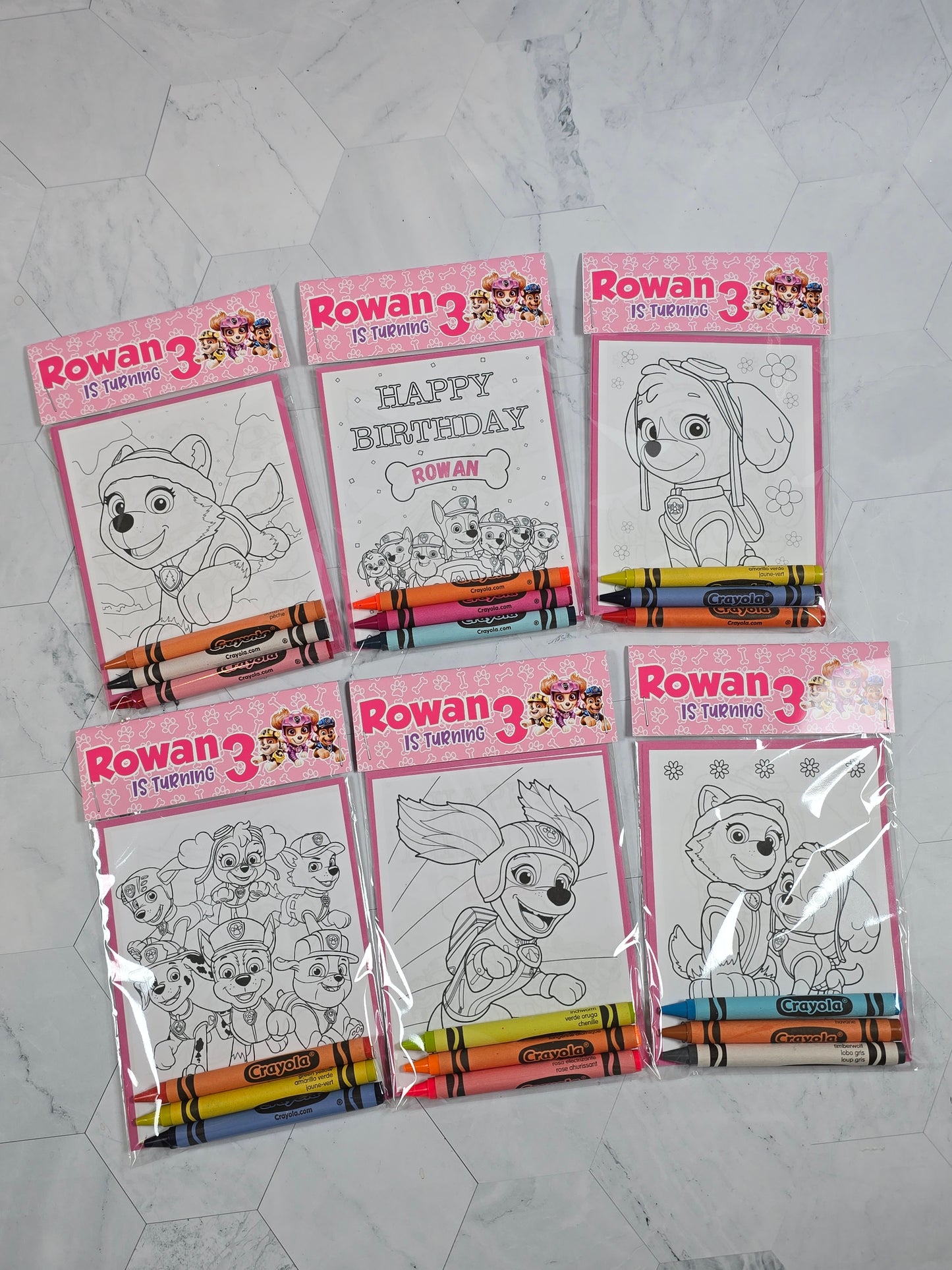 Paw Patrol Coloring books, Paw Patrol party favors, Paw Patrol birthday
