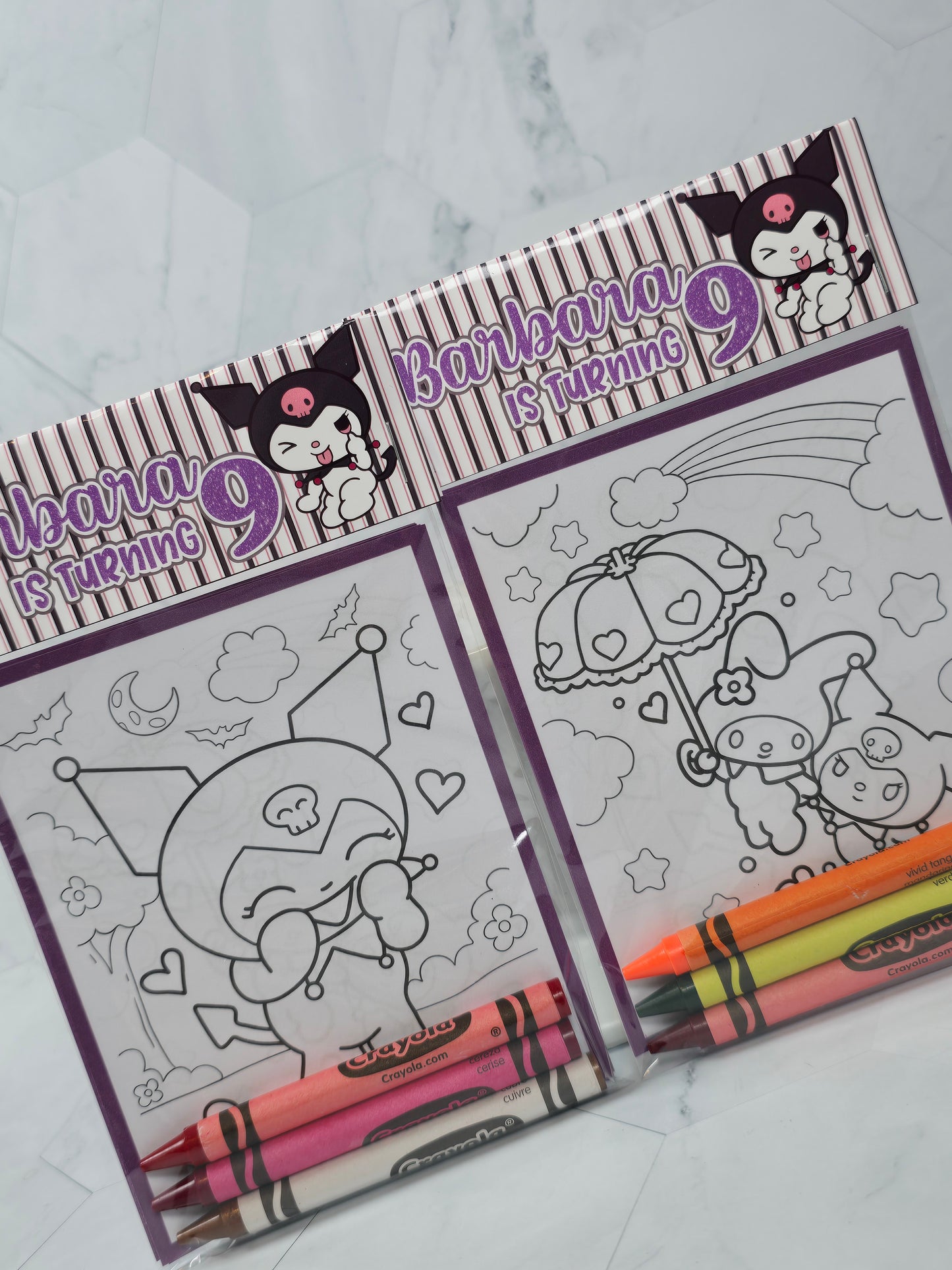 Kuromi coloring books, Kuromi coloring pages, Kuromi party favors