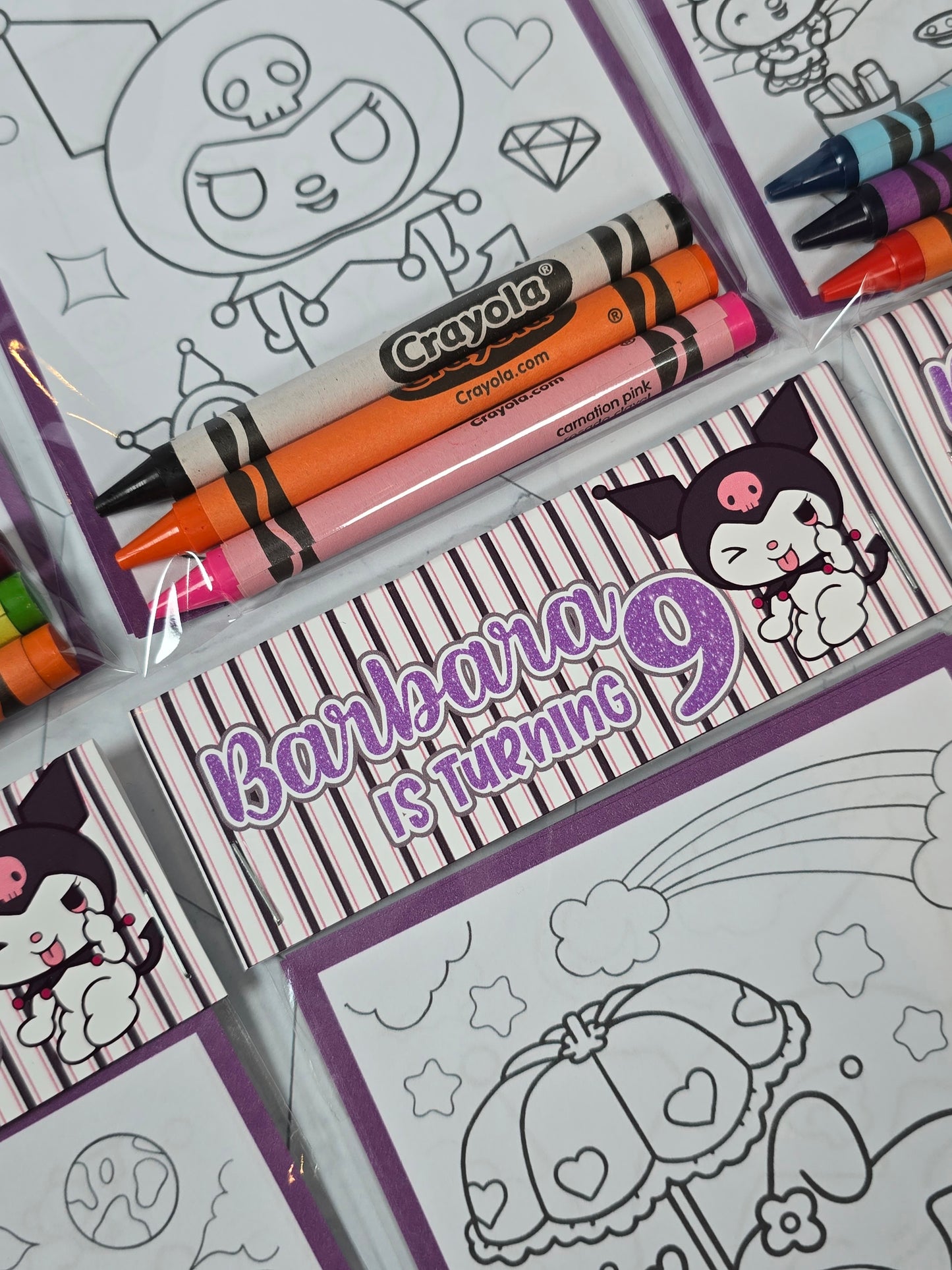 Kuromi coloring books, Kuromi coloring pages, Kuromi party favors