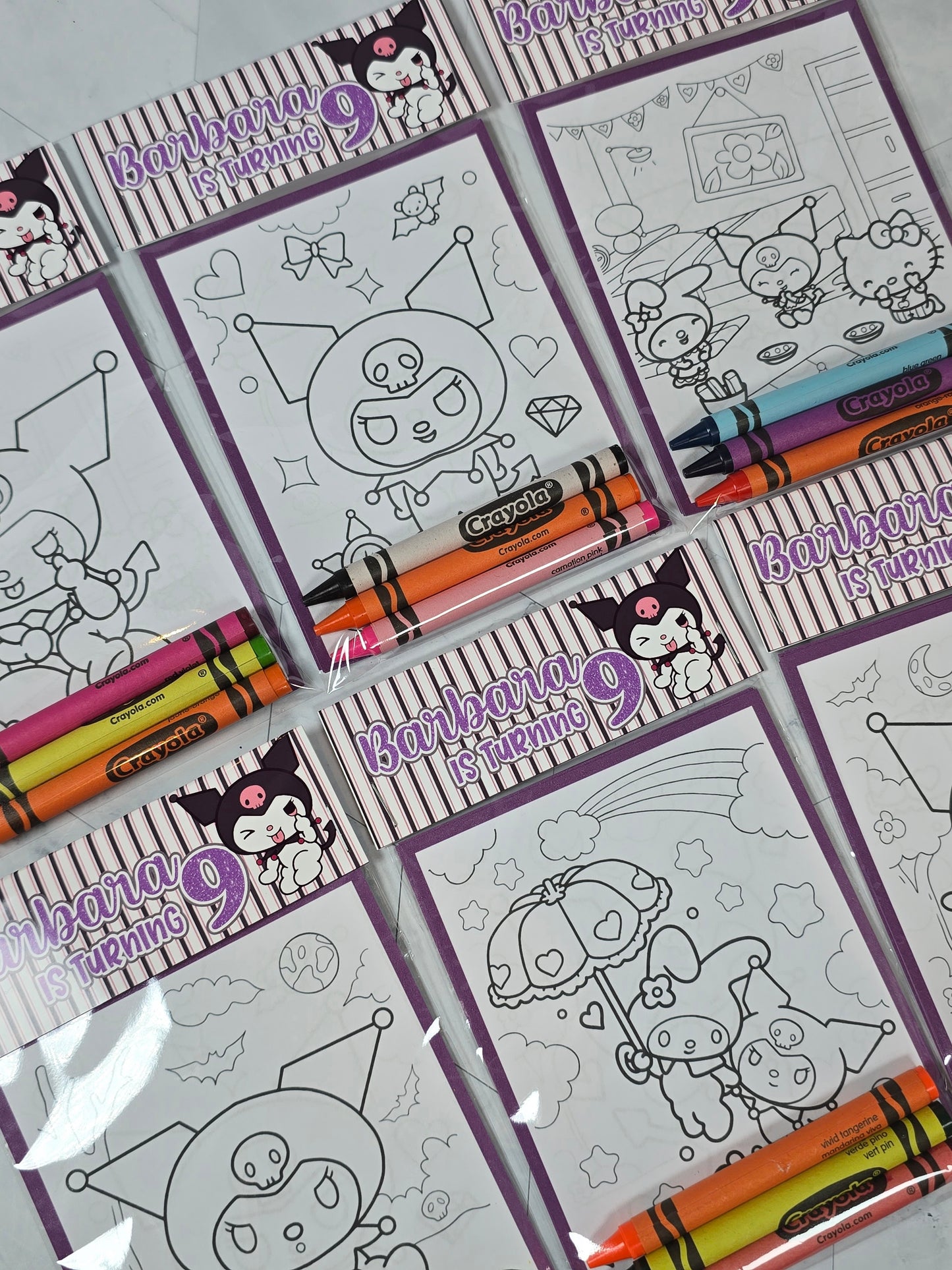 Kuromi coloring books, Kuromi coloring pages, Kuromi party favors