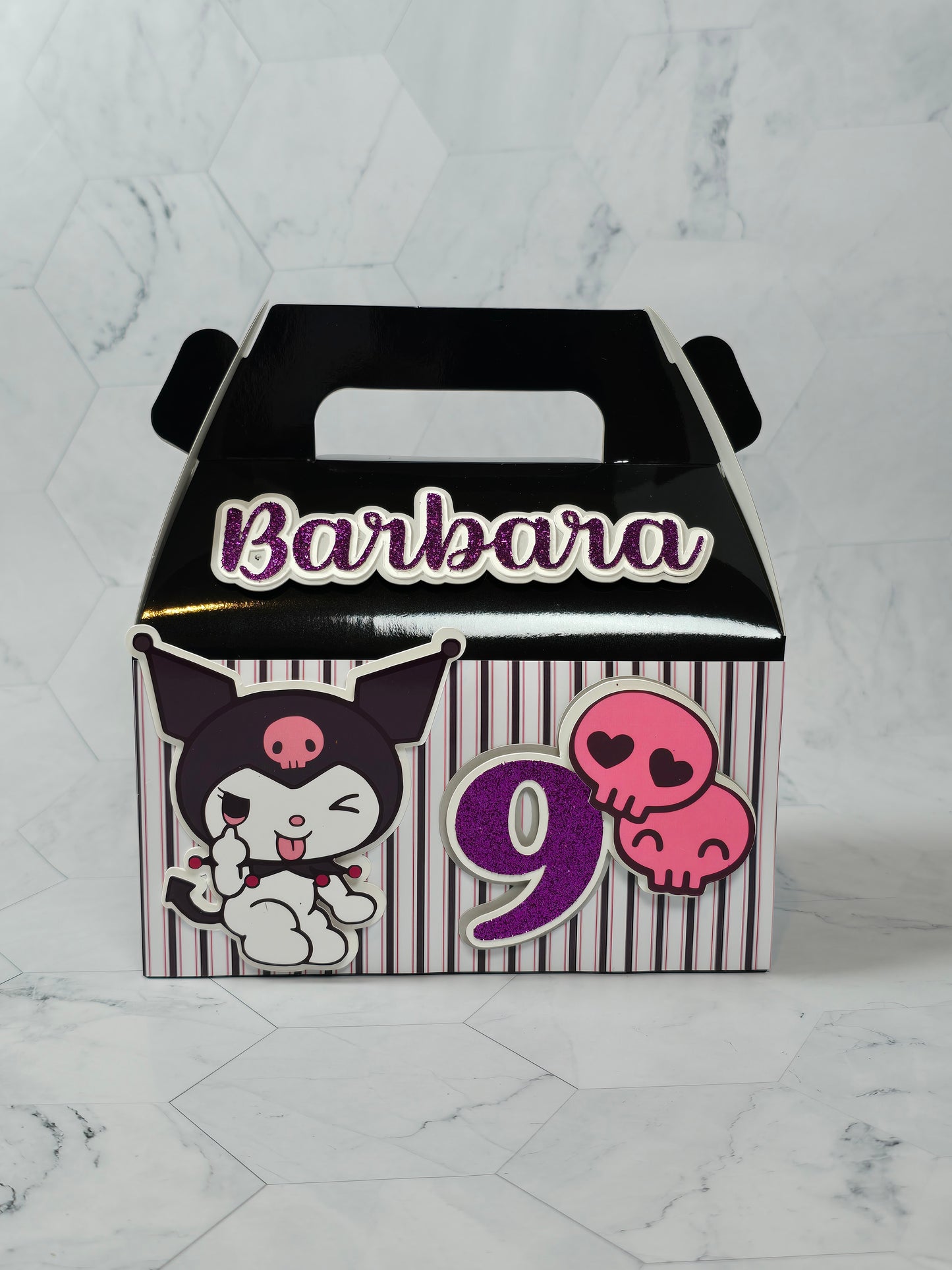 Kuromi Gable boxes, Kuromi party favors , Kuromi birthday