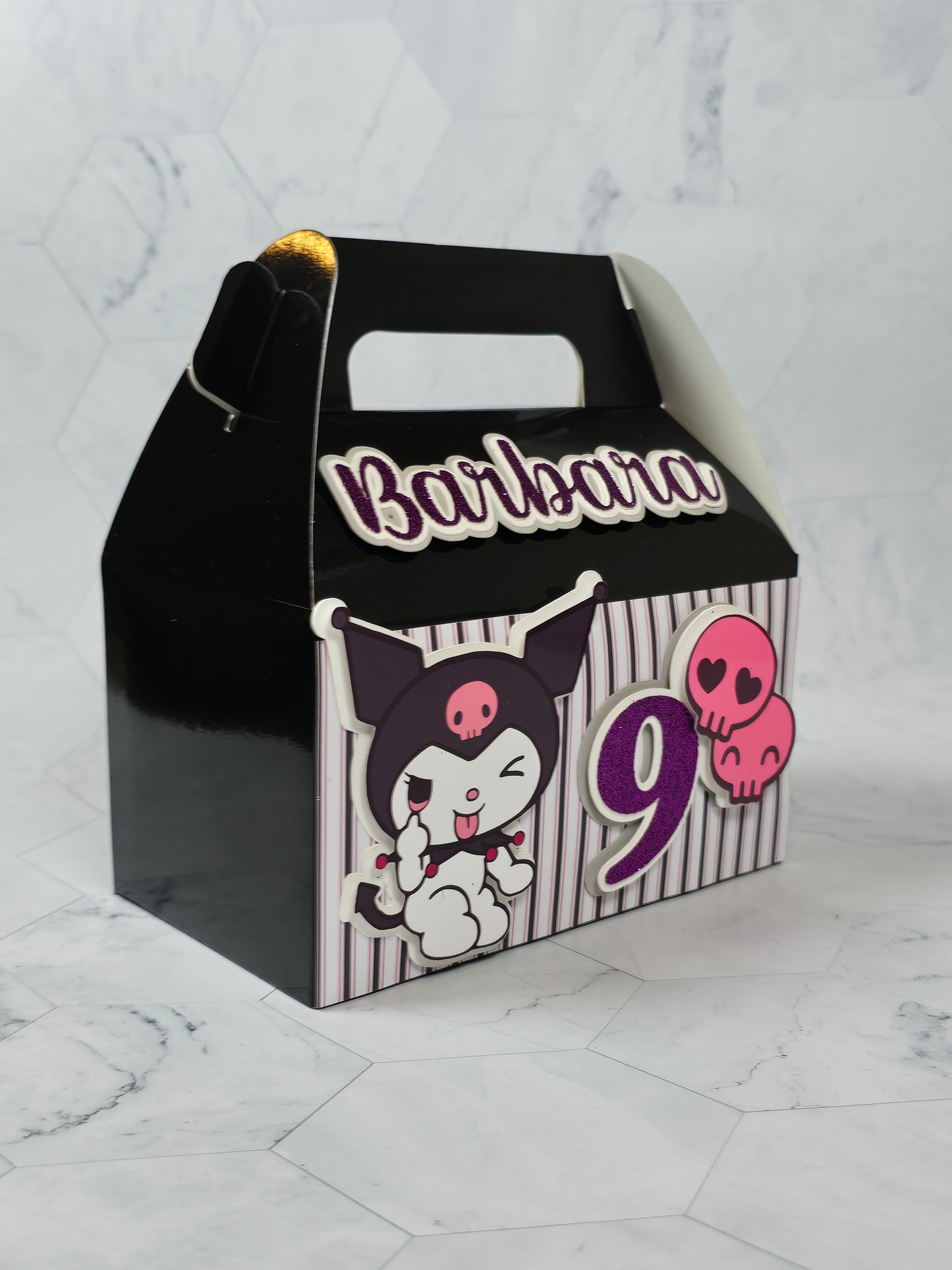 Kuromi Gable boxes, Kuromi party favors , Kuromi birthday