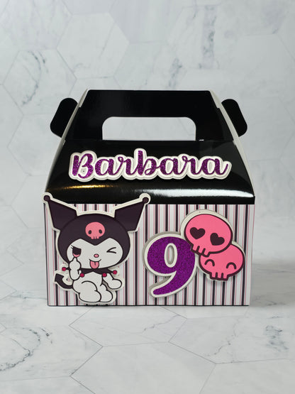 Kuromi Gable boxes, Kuromi party favors , Kuromi birthday
