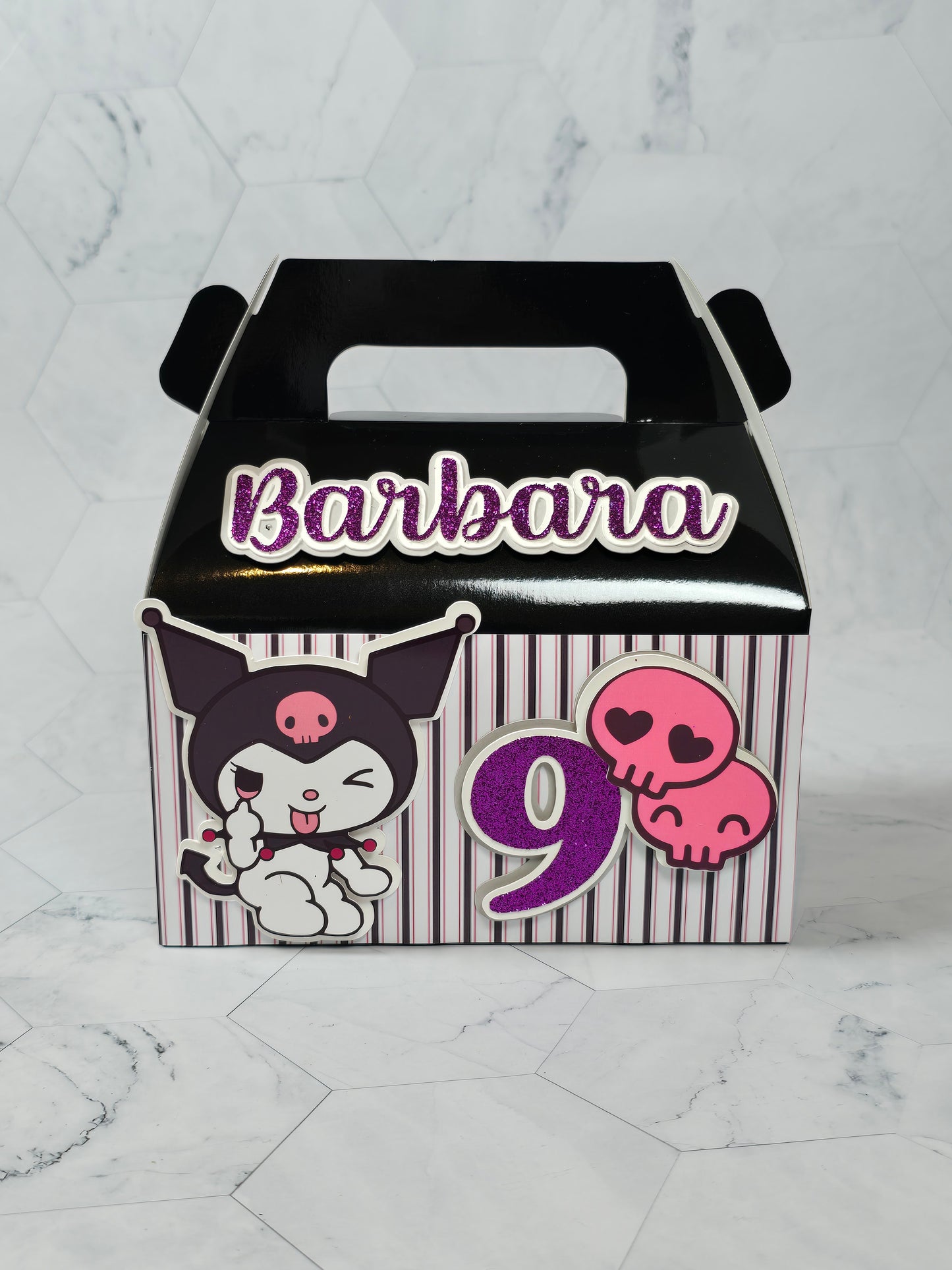 Kuromi Gable boxes, Kuromi party favors , Kuromi birthday
