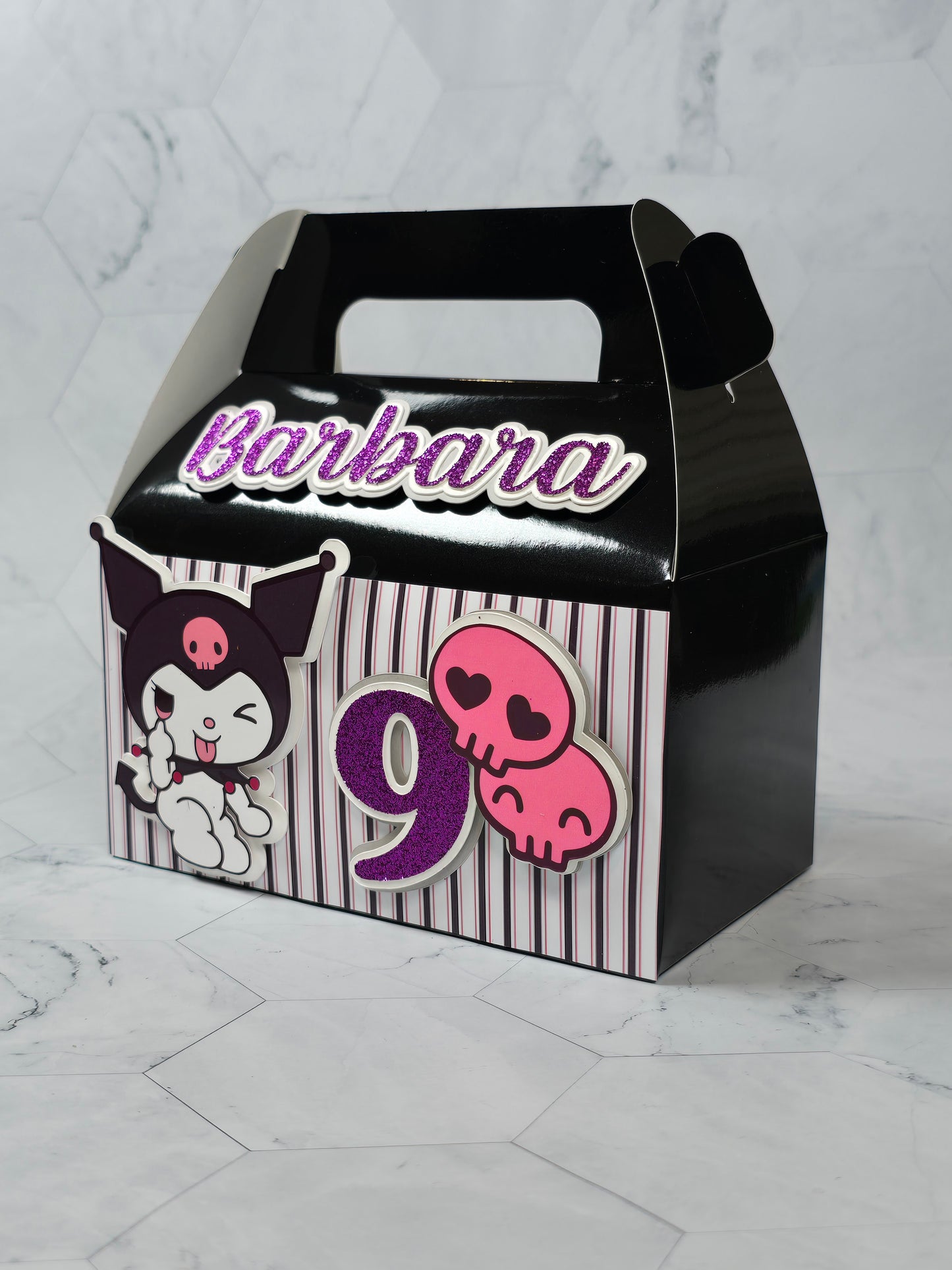 Kuromi Gable boxes, Kuromi party favors , Kuromi birthday