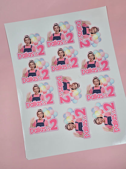 Ms Rachel Stickers for cups,Ms Rachel waterproof stickers