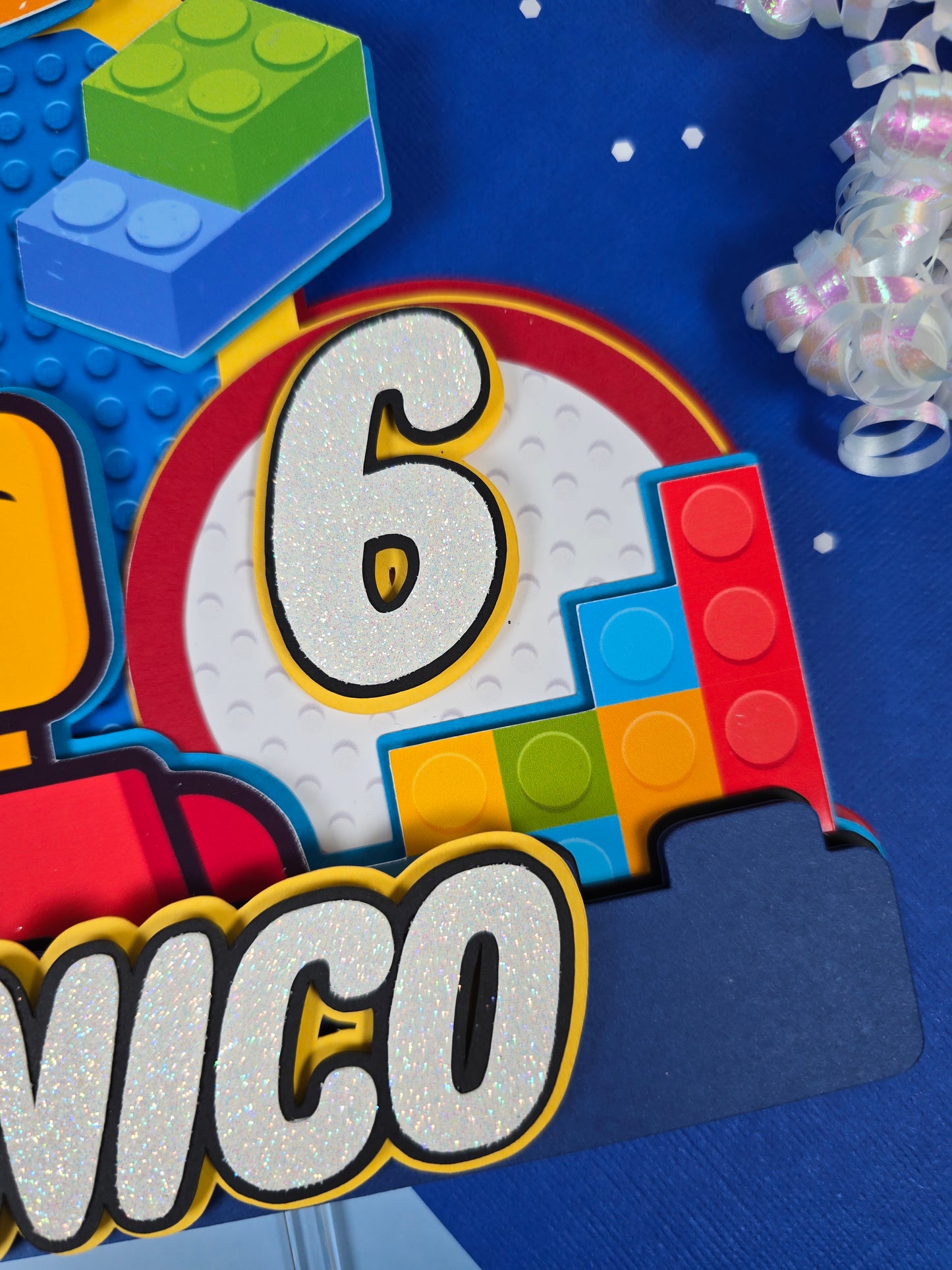 Building blocks Cake topper, Building blocks theme party, Building blocks party theme for boys