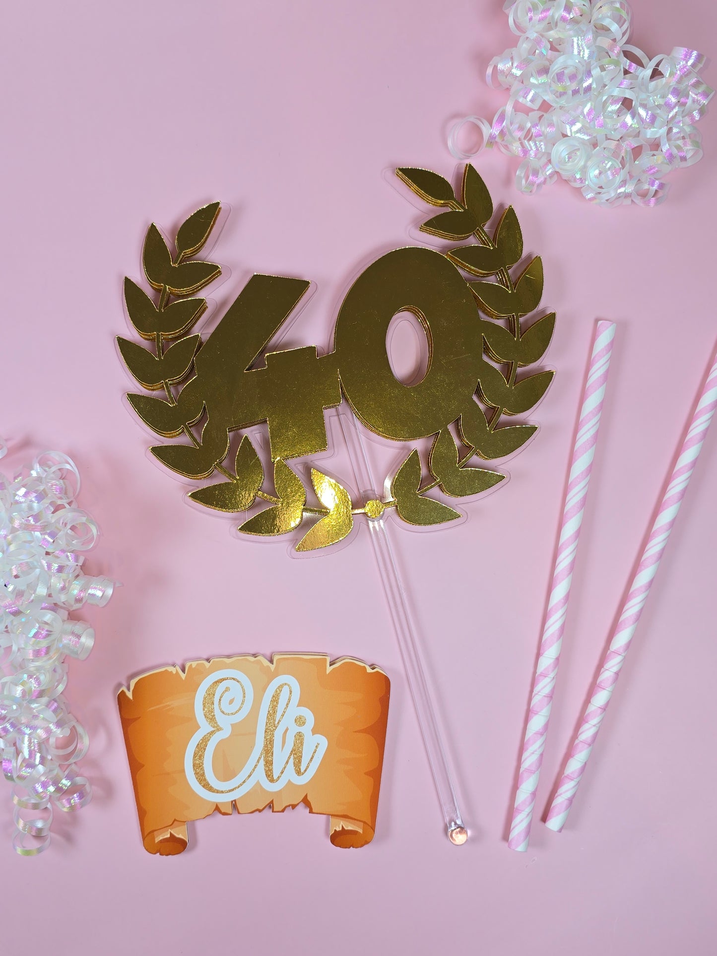 Greek Cake topper, Toga theme party