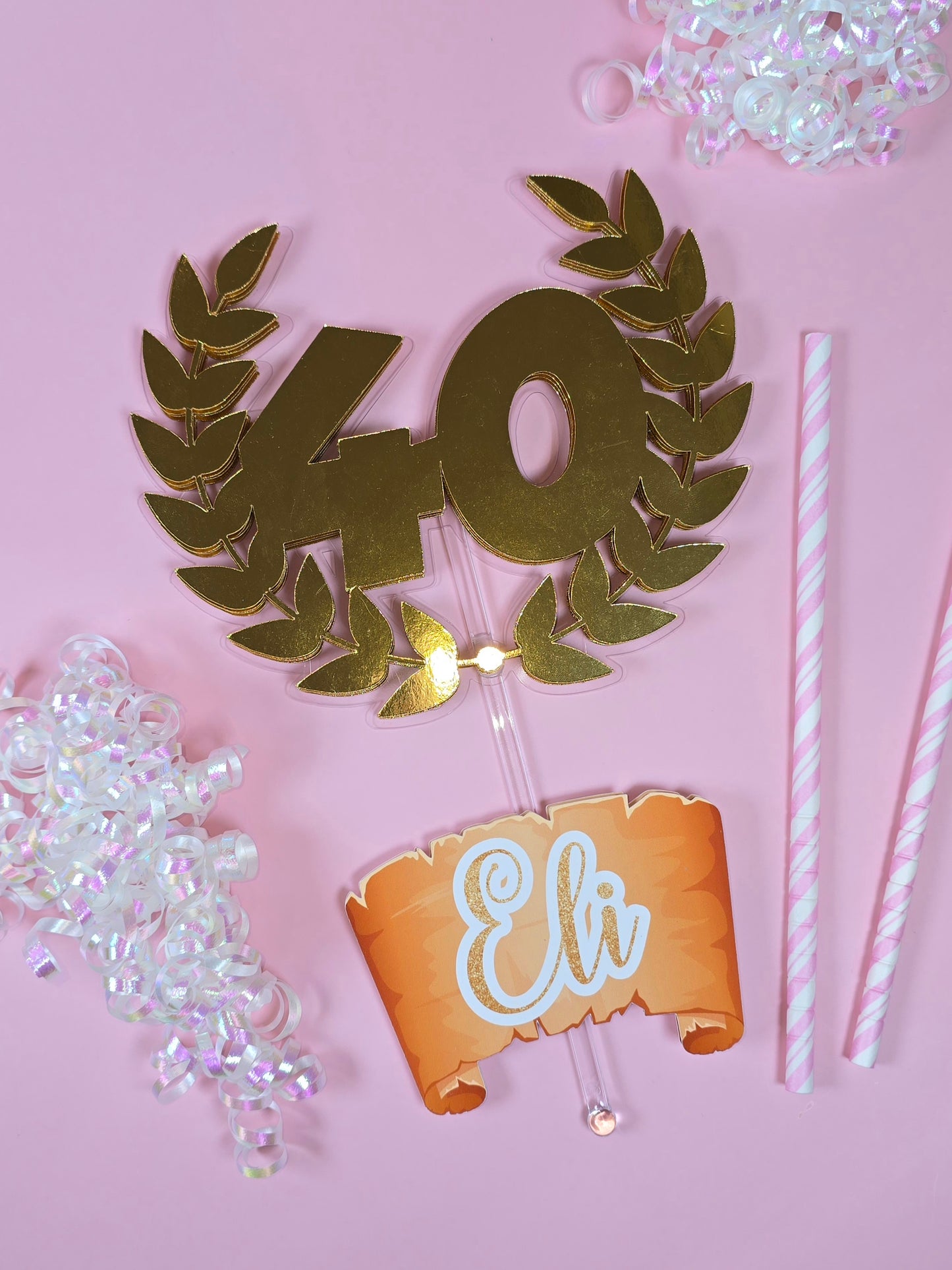 Greek Cake topper, Toga theme party