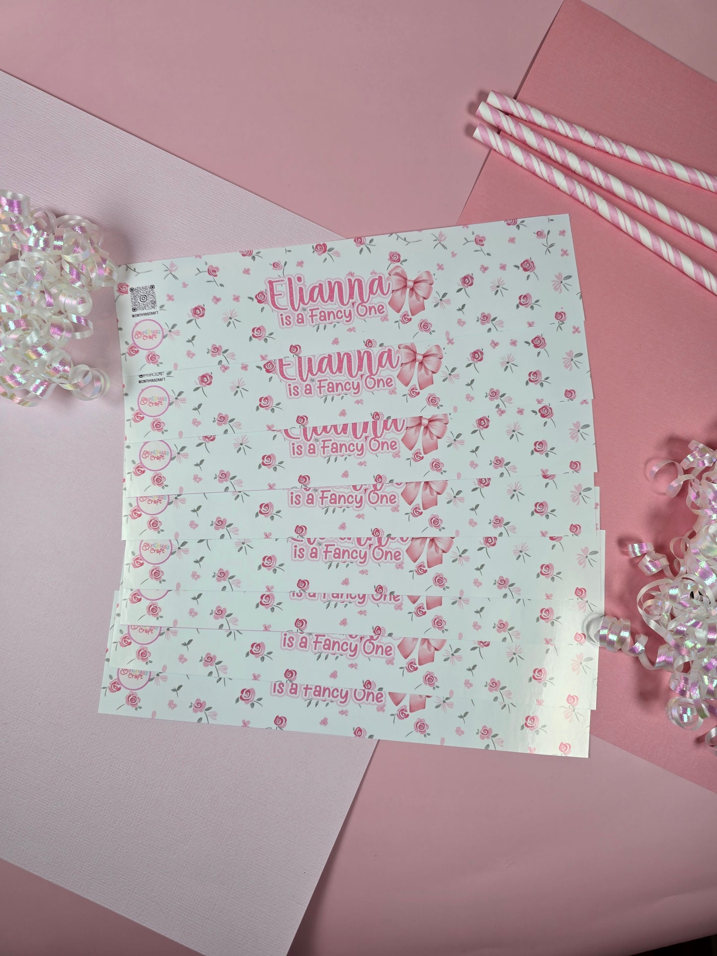 Coquette Water bottle labels,Love shack fancy waterproof labels