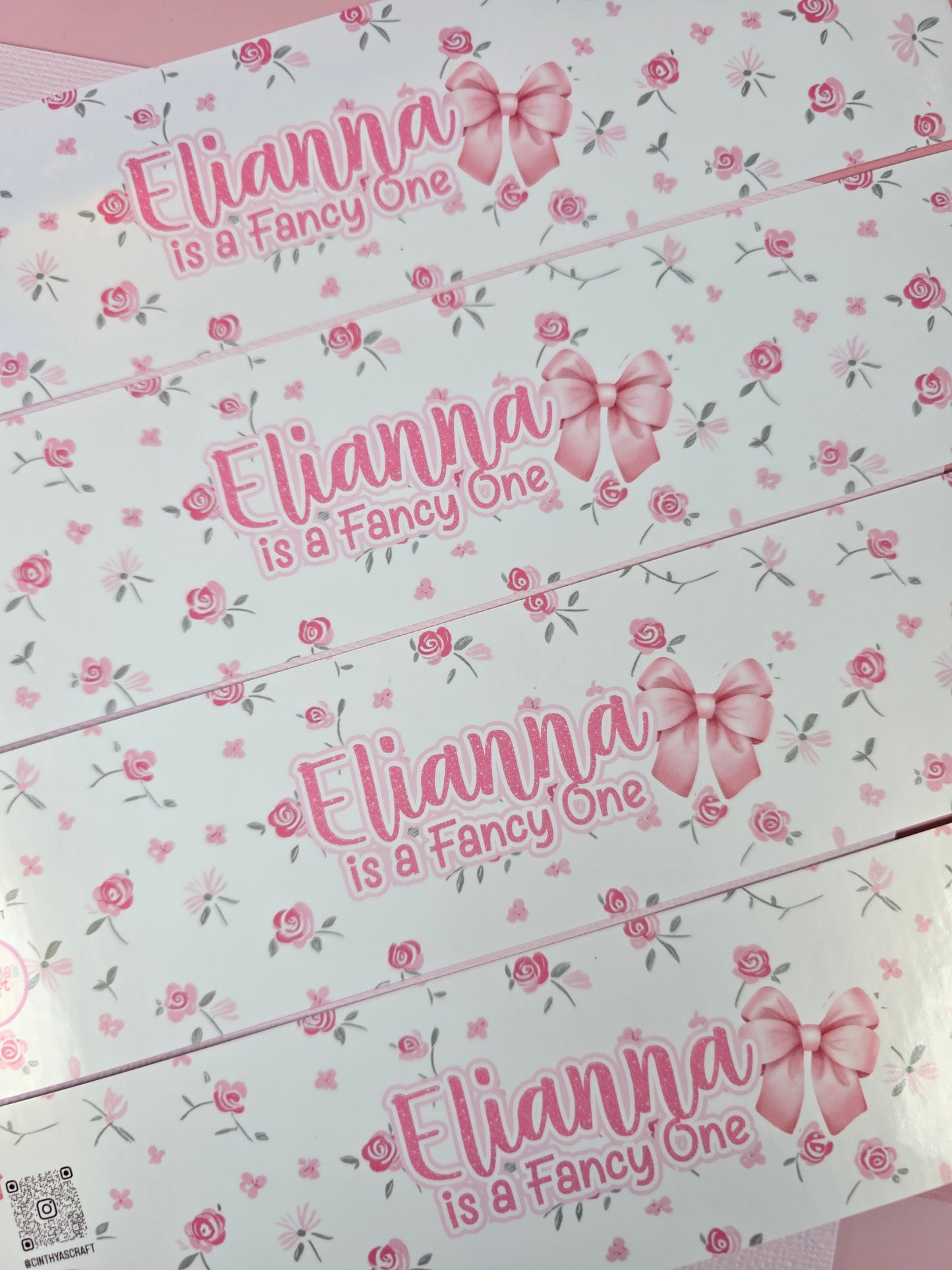Coquette Water bottle labels,Love shack fancy waterproof labels