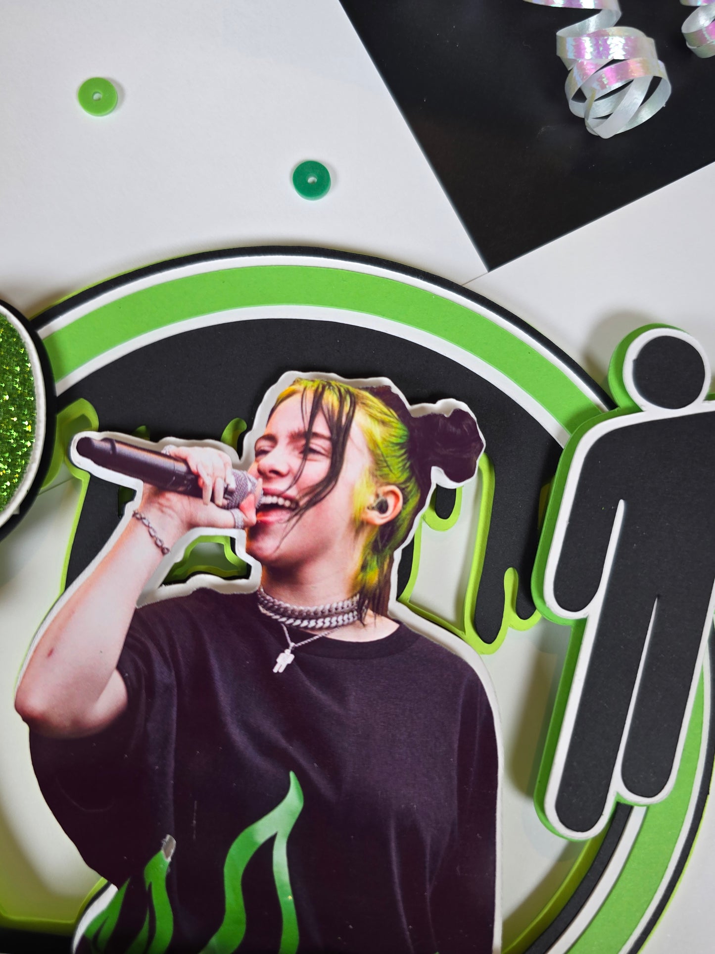 Billie Eilish Cake topper, Billie Eilish theme party, Billie Eilish party theme (Copy)