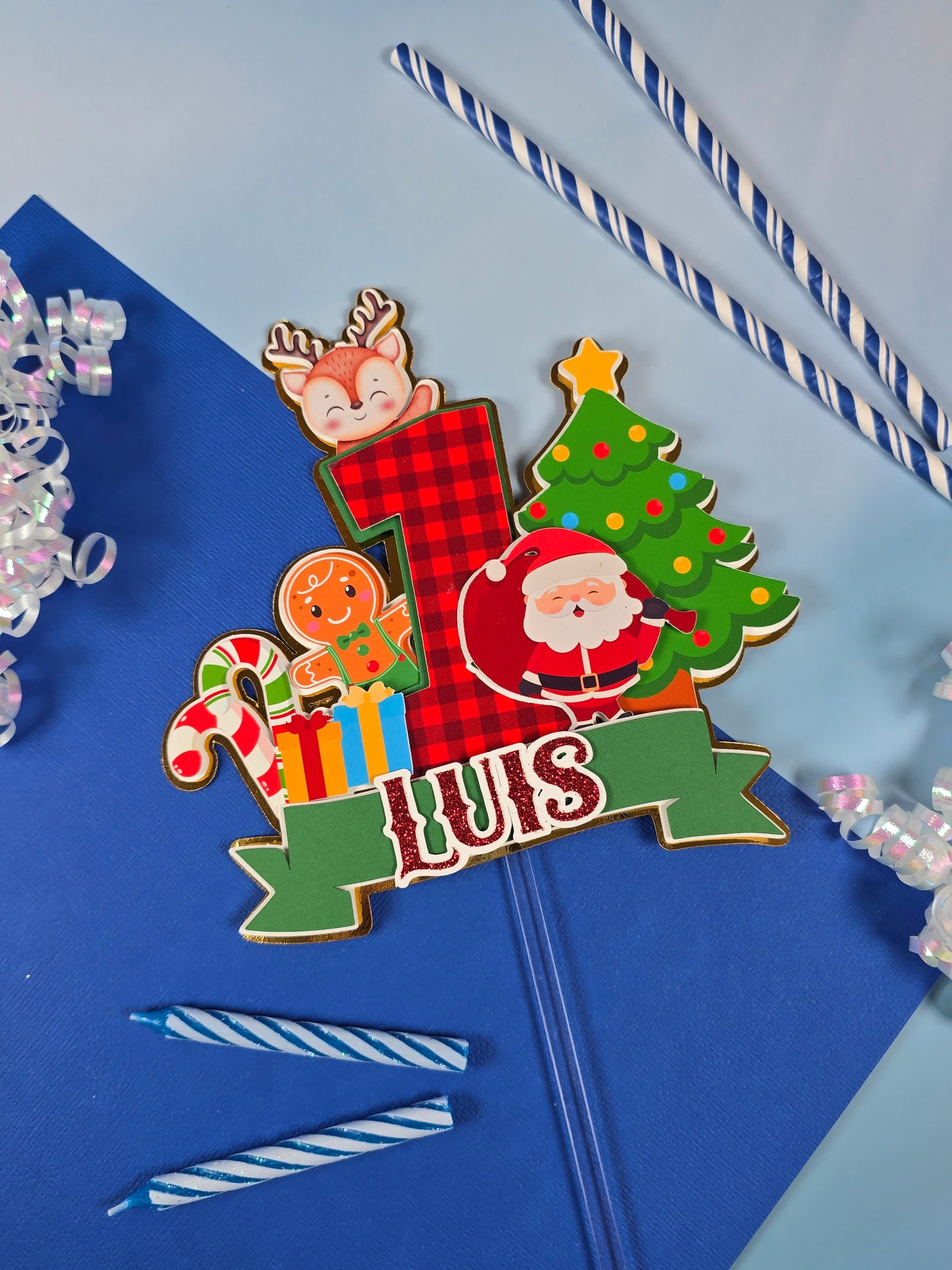 Oh What Fun It is To Be One Cake topper, Christmas theme party, Christmas party theme