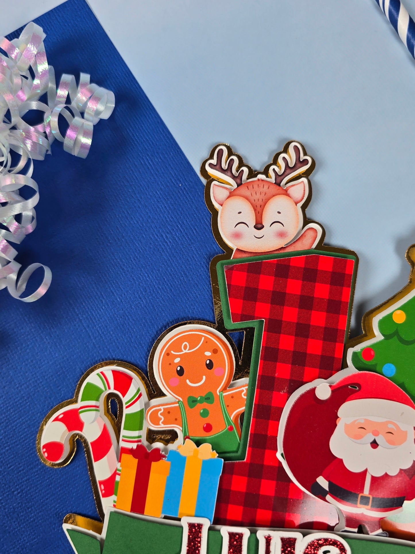 Oh What Fun It is To Be One Cake topper, Christmas theme party, Christmas party theme