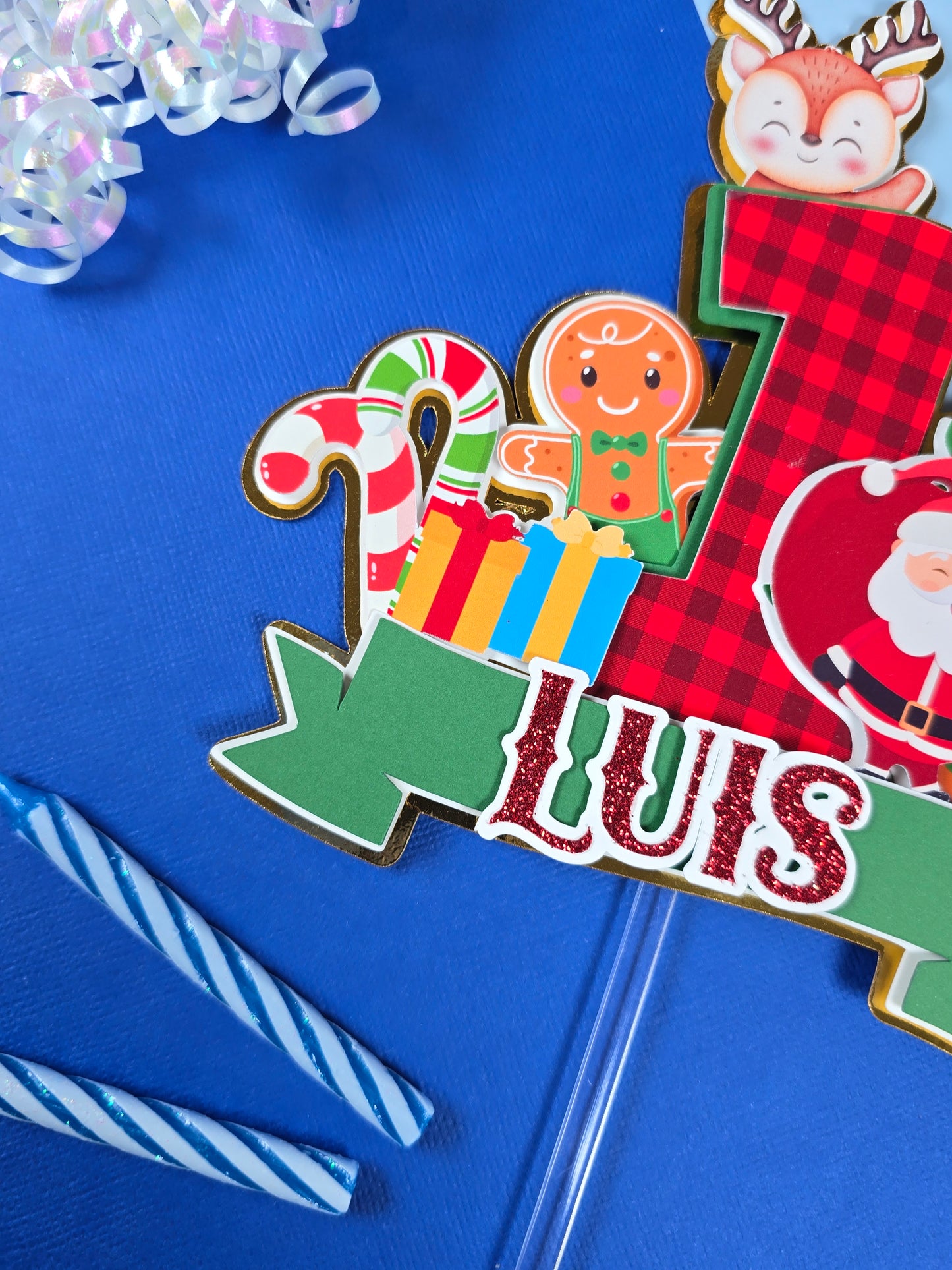 Oh What Fun It is To Be One Cake topper, Christmas theme party, Christmas party theme