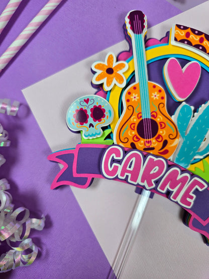 Mexican fiesta cake topper, Fiesta Cake topper,