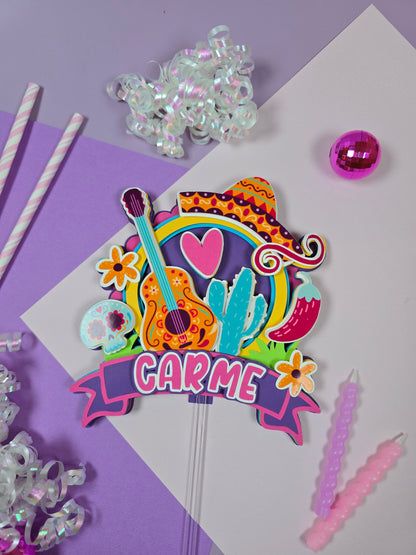 Mexican fiesta cake topper, Fiesta Cake topper,