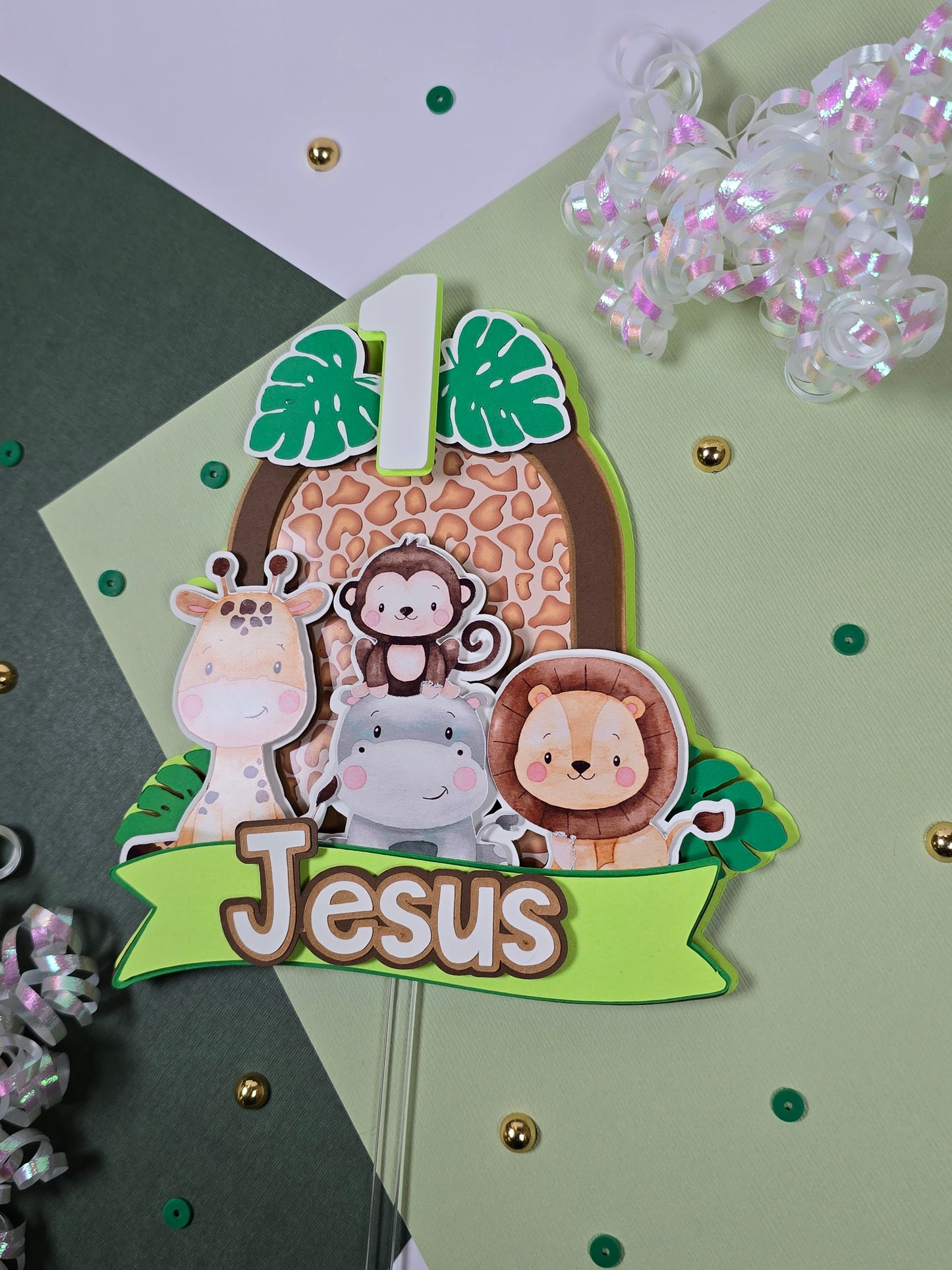 Wild One Cake topper, Safari Cake topper, Safari Birthday