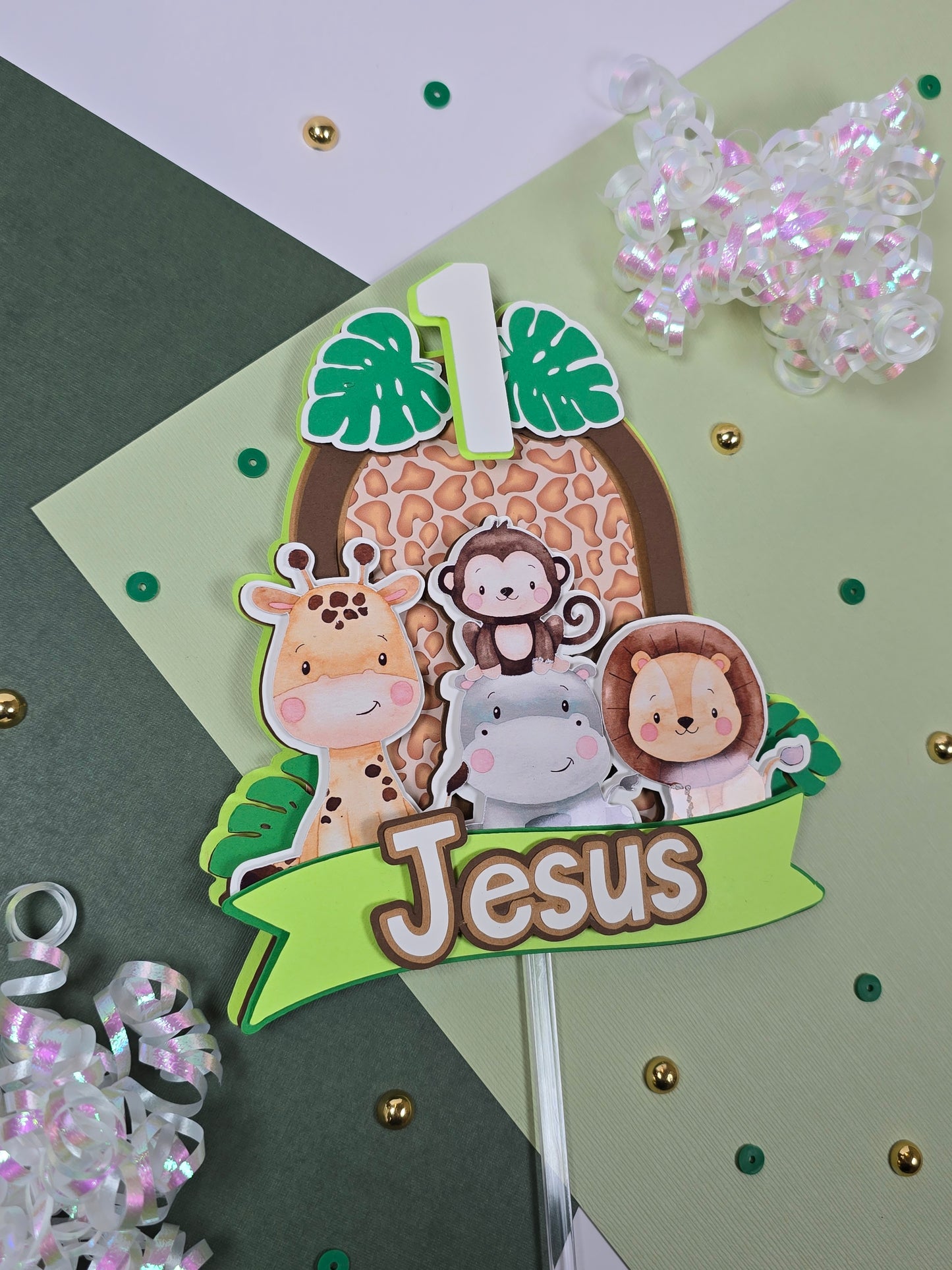 Wild One Cake topper, Safari Cake topper, Safari Birthday