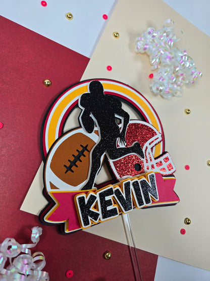 Football Cake topper, NFL cake topper
