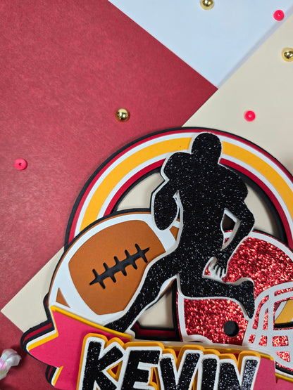 Football Cake topper, NFL cake topper
