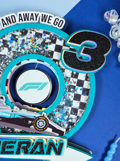 Race Cars Cake topper,Formula 1 Cake topper,Race Cars cake topper, F1 birthday
