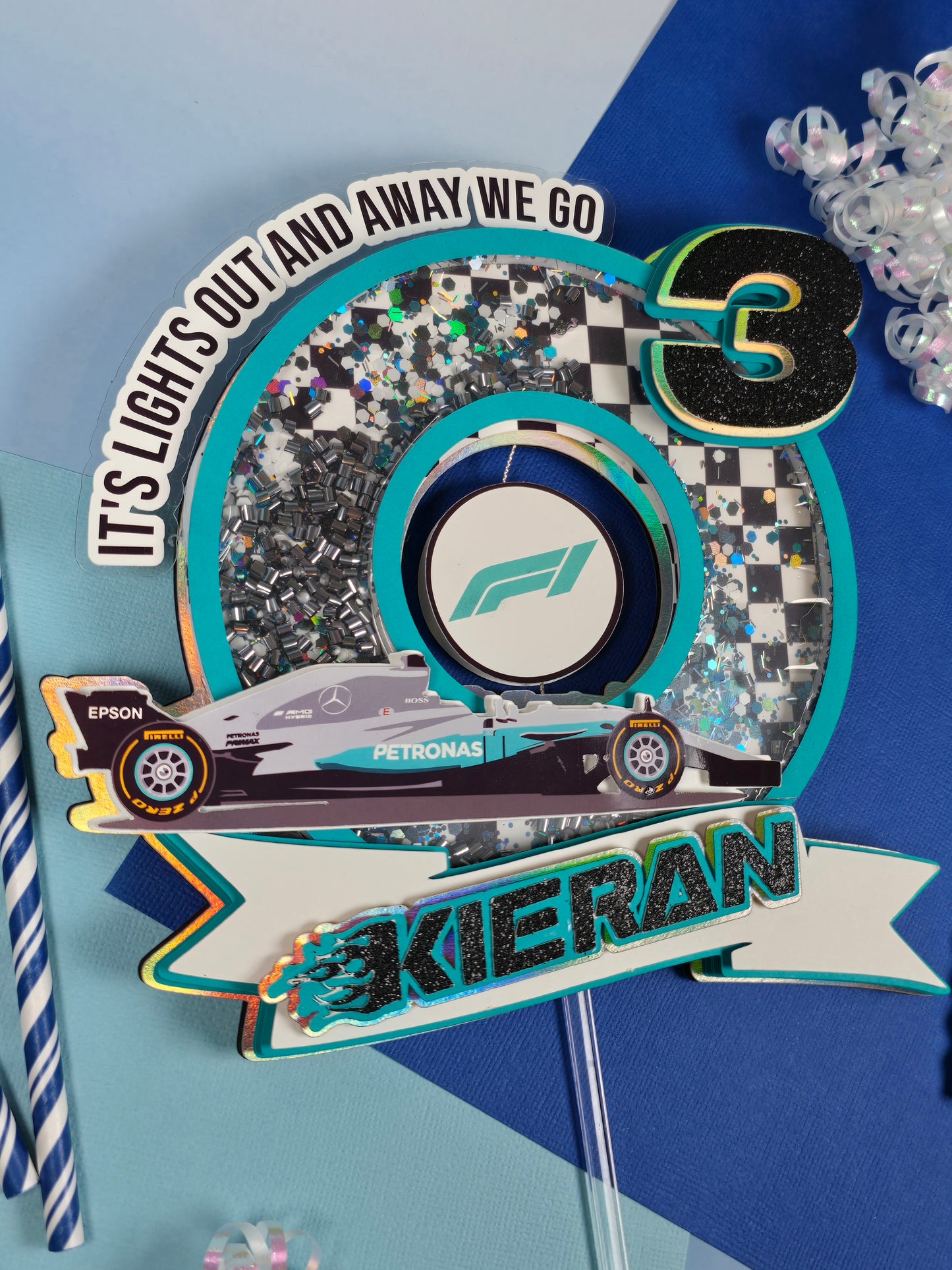 Race Cars Cake topper,Formula 1 Cake topper,Race Cars cake topper, F1 birthday