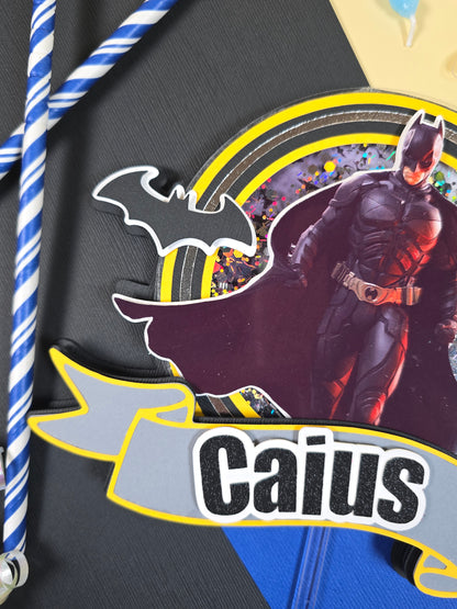 Batman Cake topper, Super hero theme party, Batman party