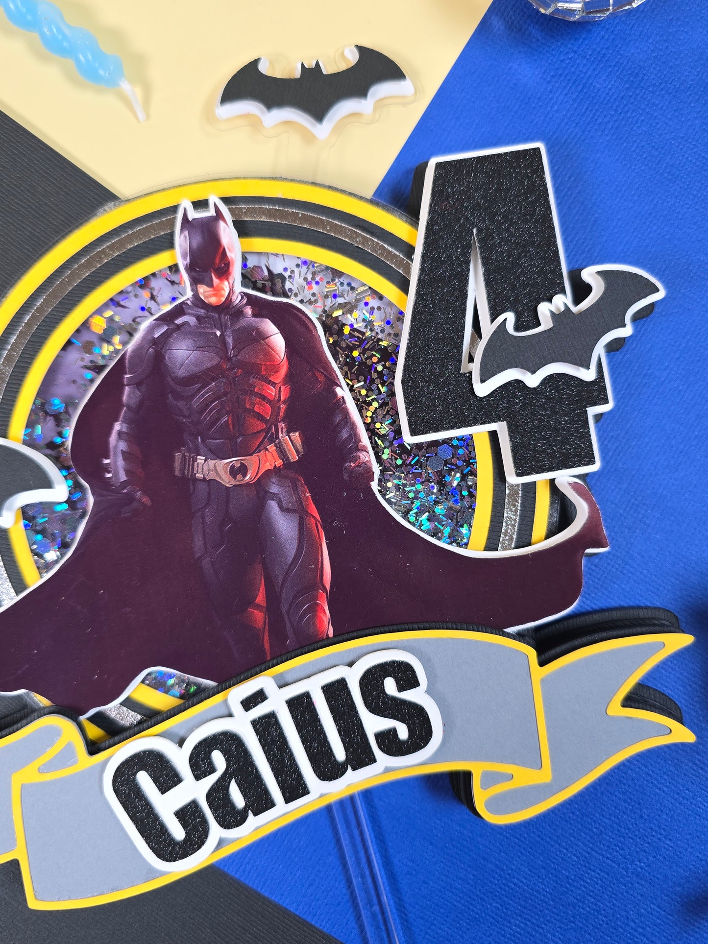 Batman Cake topper, Super hero theme party, Batman party