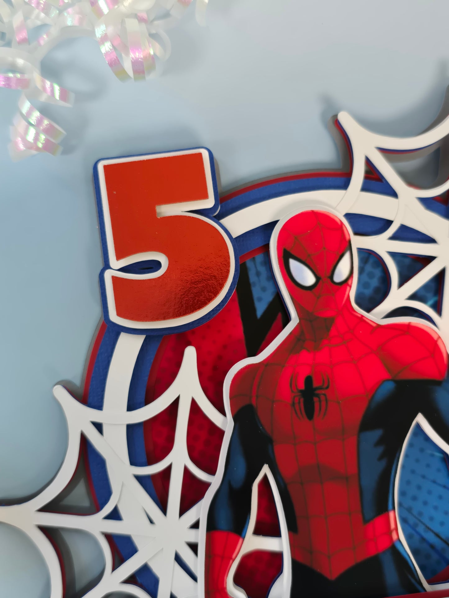 Spider Man Cake topper, Super hero theme party, Spiderman party