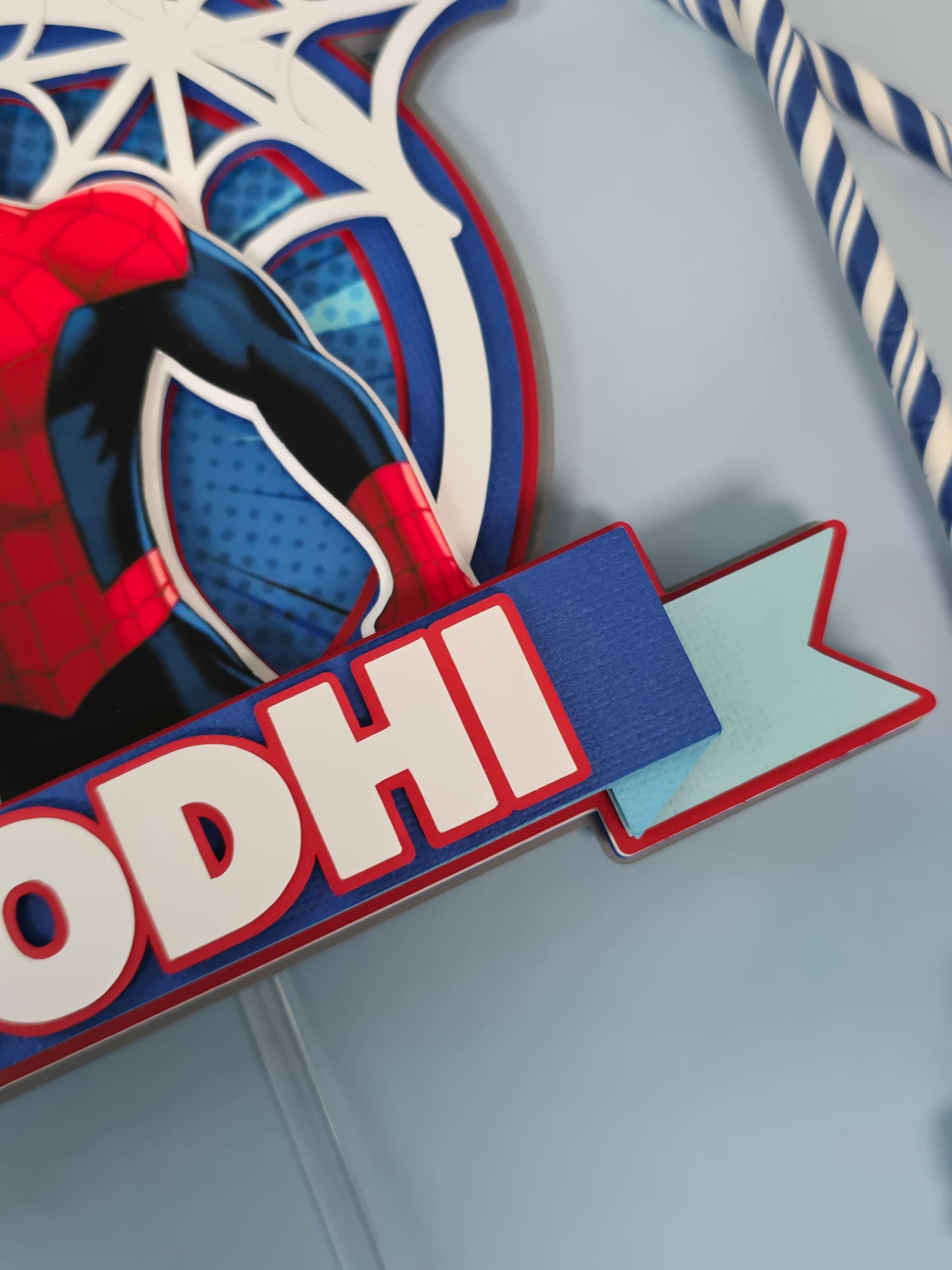 Spider Man Cake topper, Super hero theme party, Spiderman party