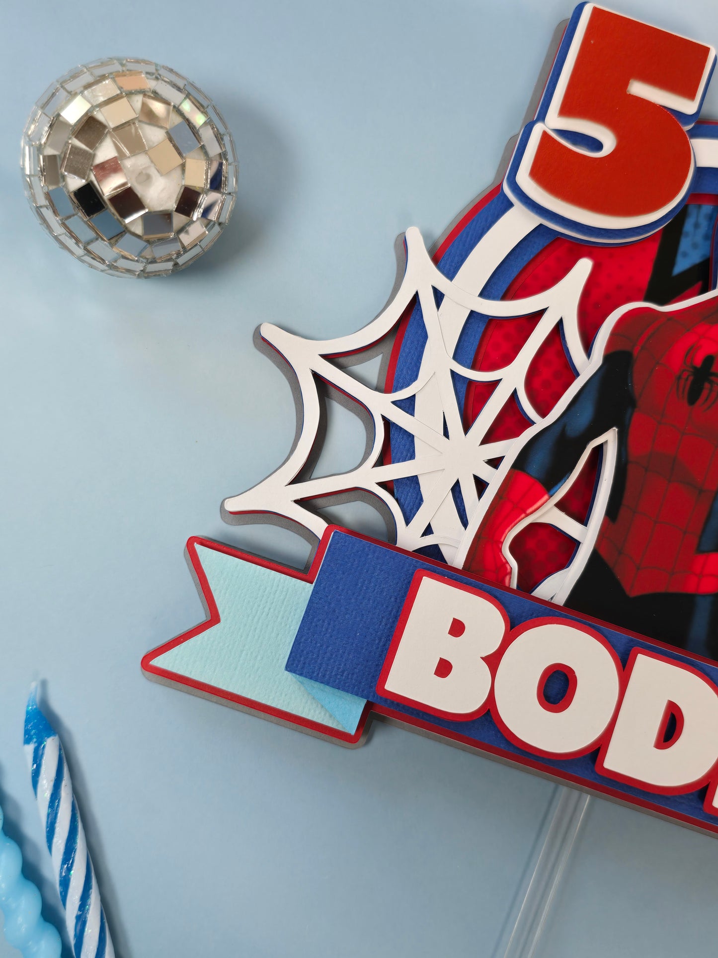 Spider Man Cake topper, Super hero theme party, Spiderman party