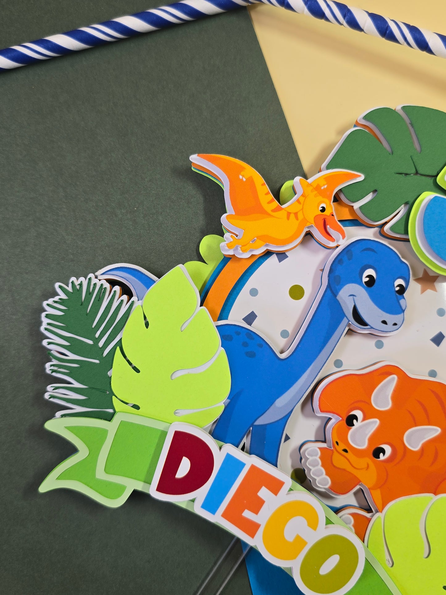 Dinosaur Cake topper, Dinosaurs birthday, Dinosaur party theme