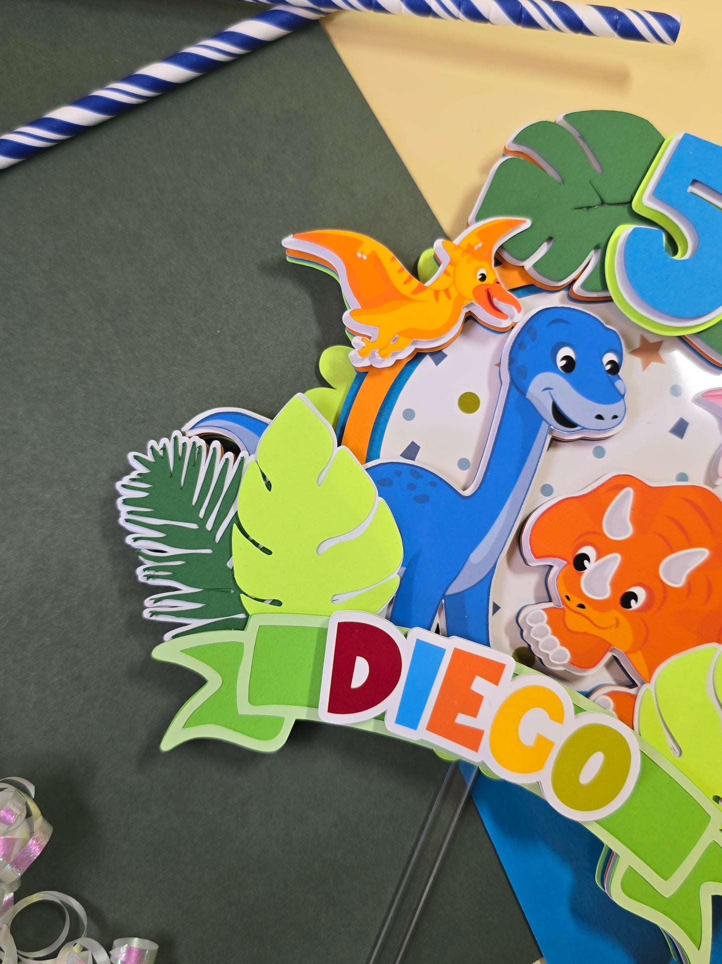 Dinosaur Cake topper, Dinosaurs birthday, Dinosaur party theme