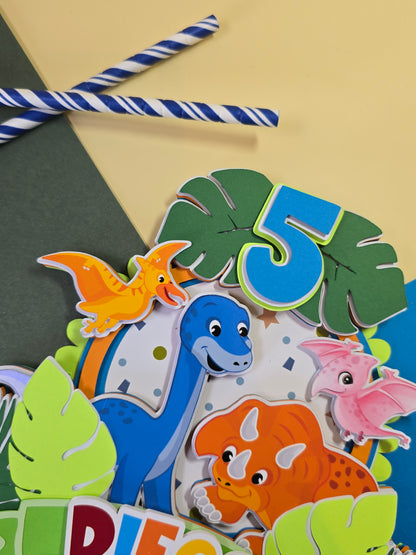 Dinosaur Cake topper, Dinosaurs birthday, Dinosaur party theme